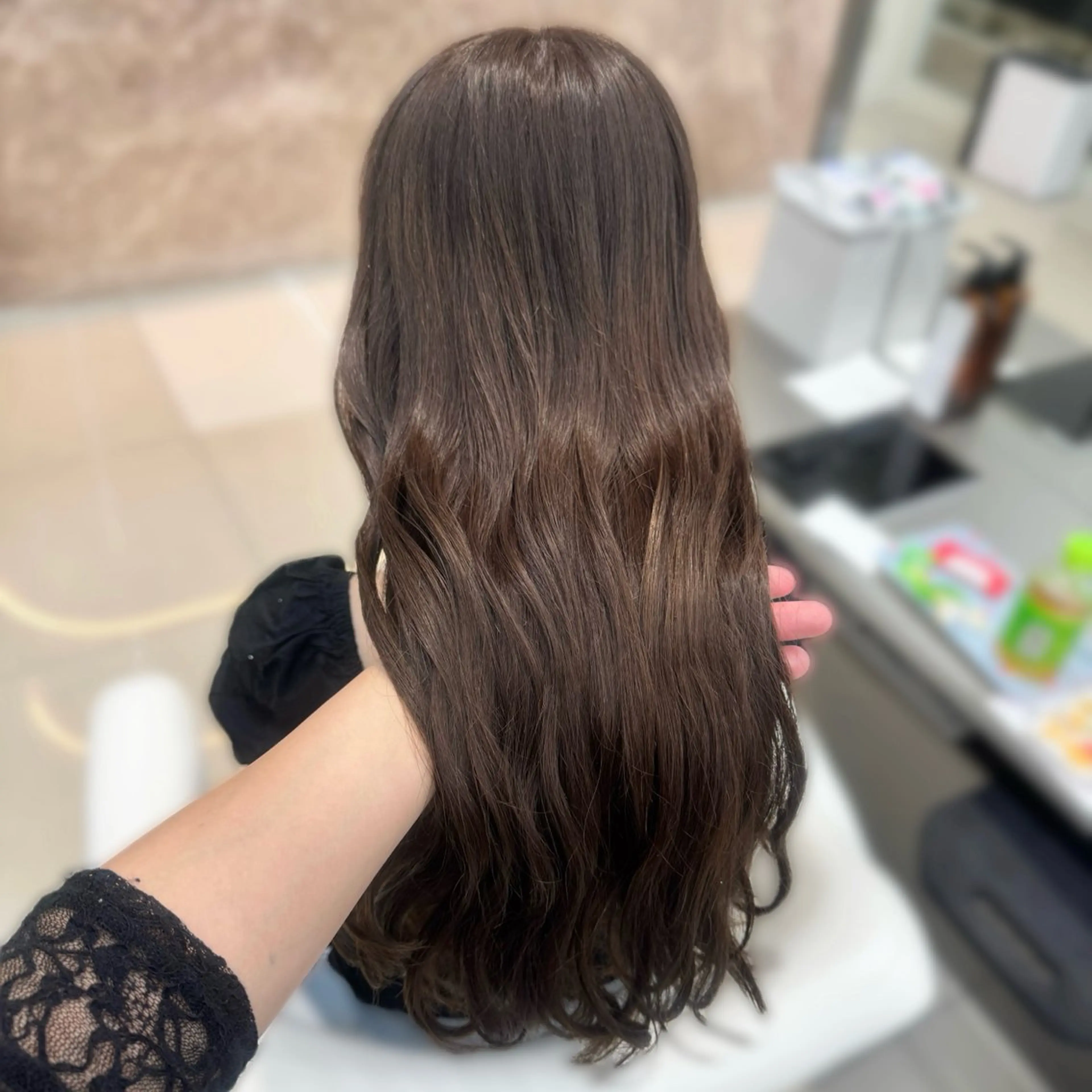 ロング カラー 暖色カラー🎀🎶 田辺 樹里のヘアスタイル