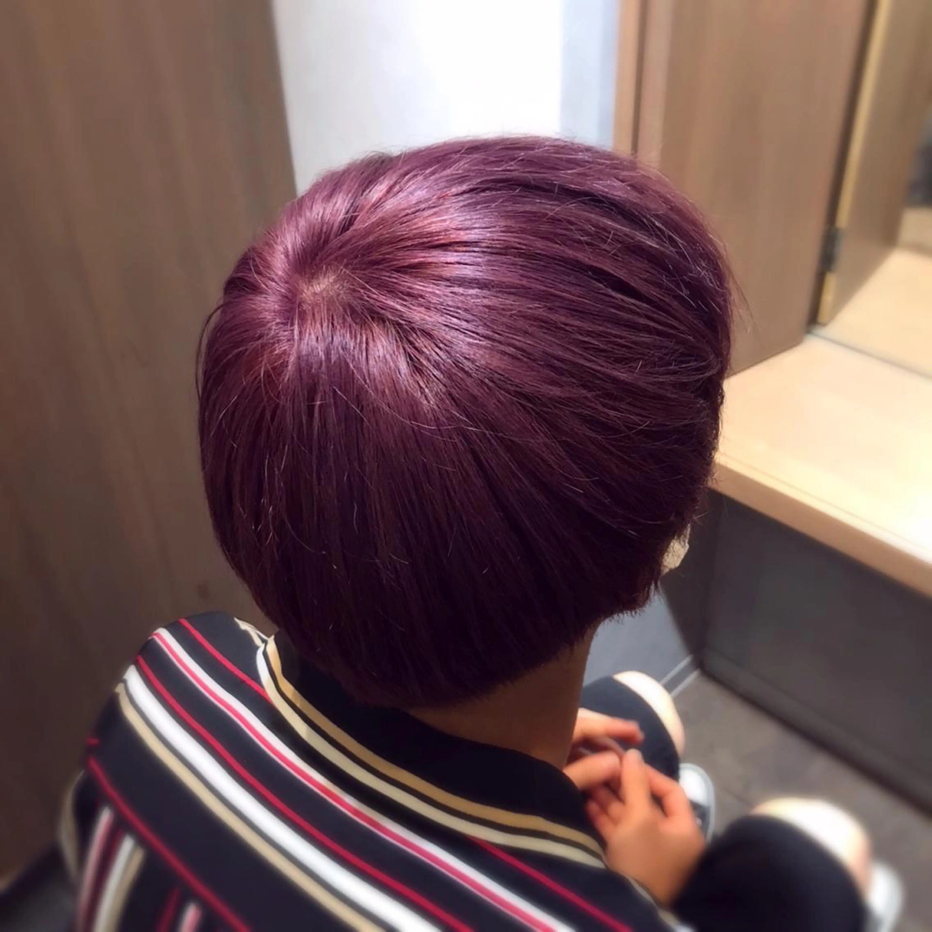 カラー バイオレットカラー ナチュラル🧡可愛い MINAMIのヘアスタイル