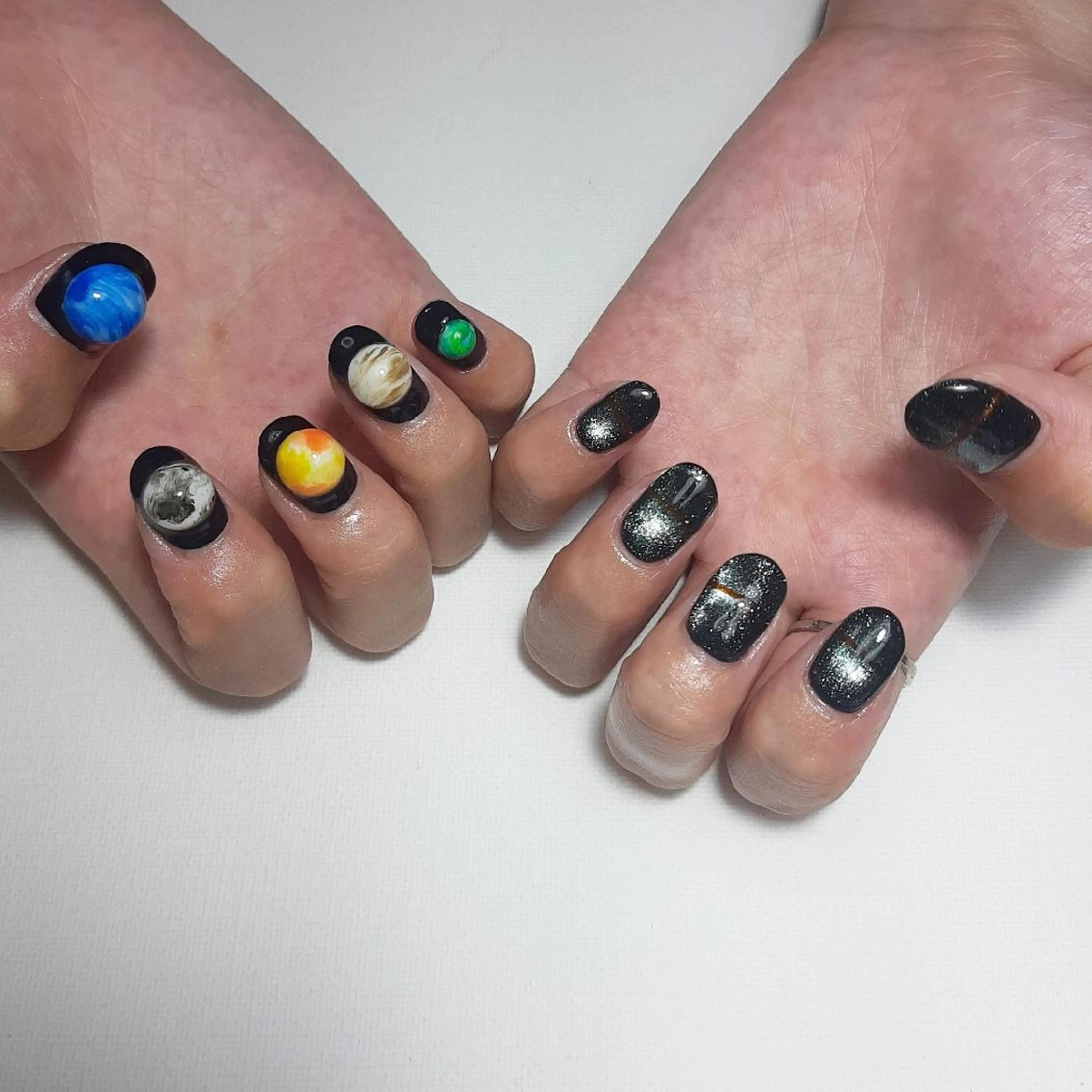 ネイル ジェルネイル マグネットネイル 持ち込み ショートネイル owlnail /持込みデザイン専門のネイルデザイン