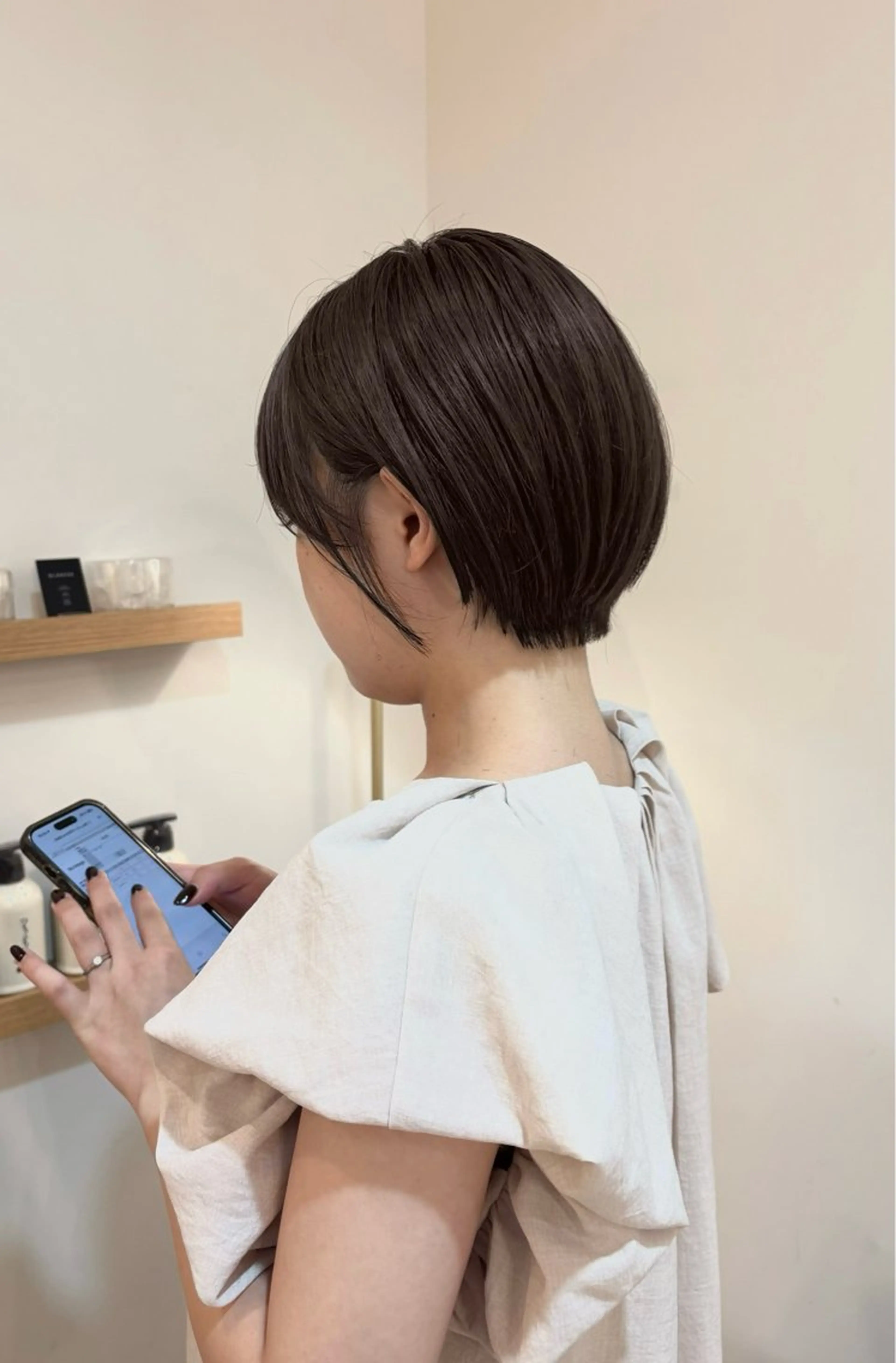 ショート 似合わせ/透明感 /レイヤー/りほ🤍のヘアスタイル