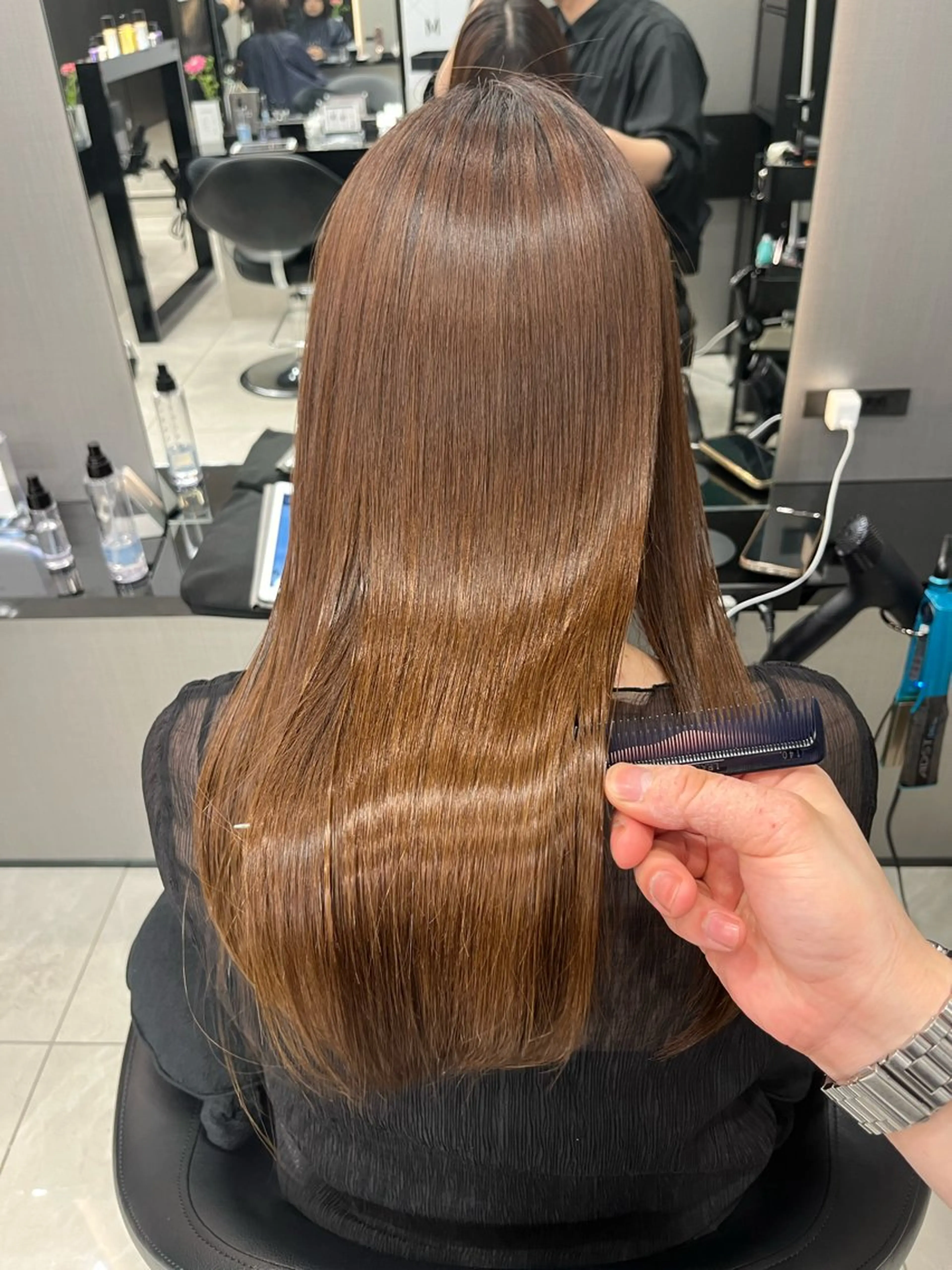 ロング パーマ hair salon Ranun髪質改善のヘアスタイル