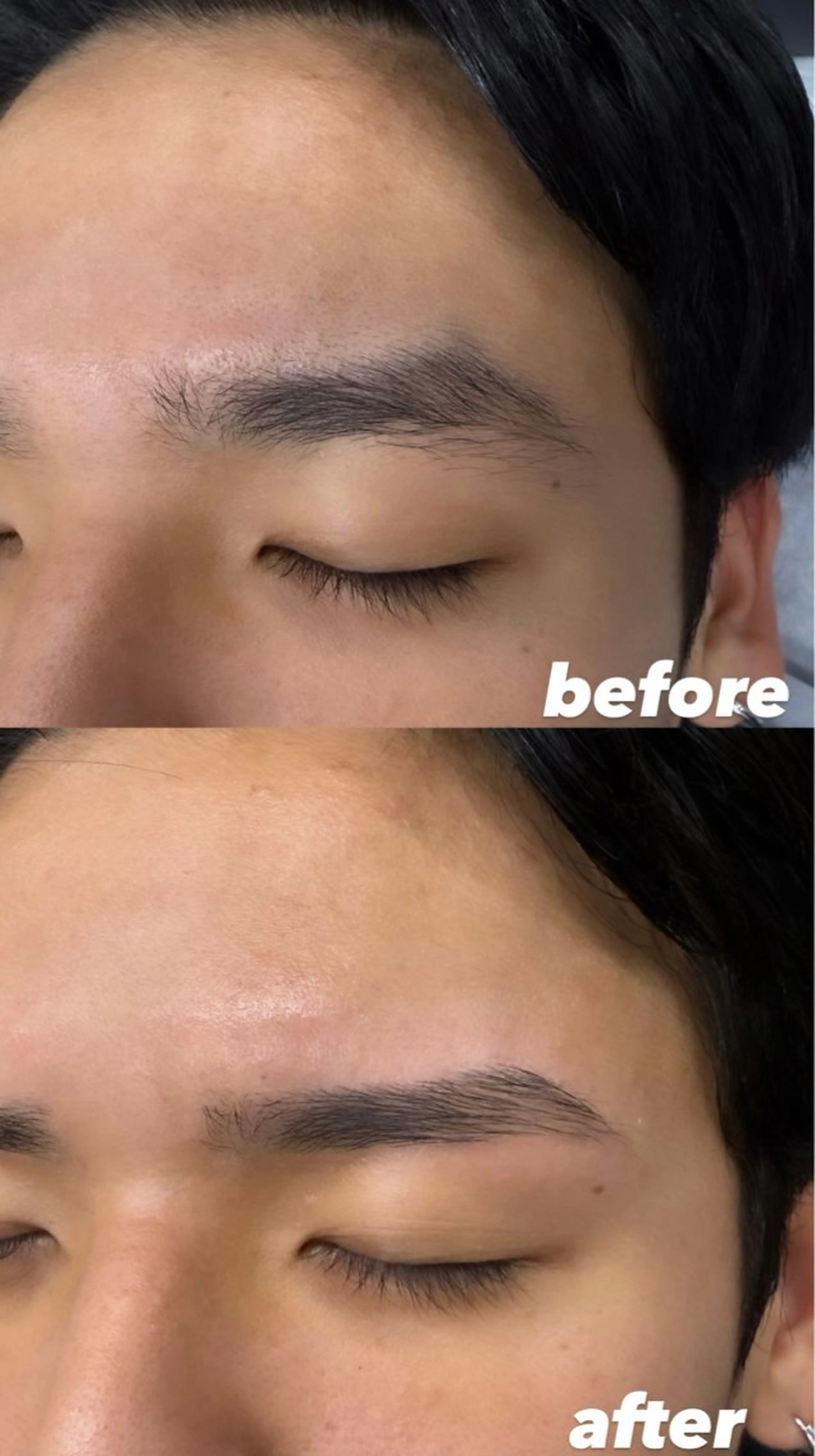 メンズ アイブロウ エサージュオム 新宿店のマツエク・マツパデザイン