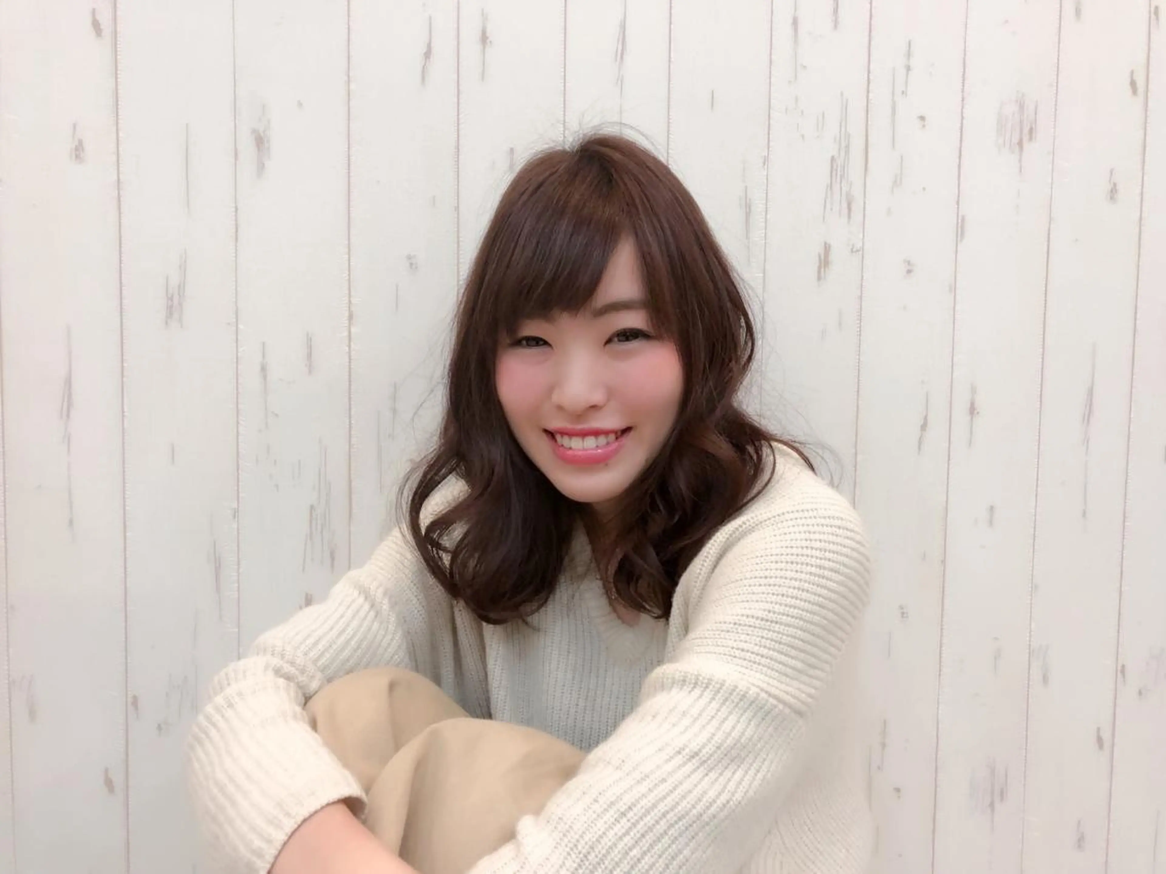 セミロング カラー パーマ ヘアアレンジ KAIzen. tomoのヘアスタイル