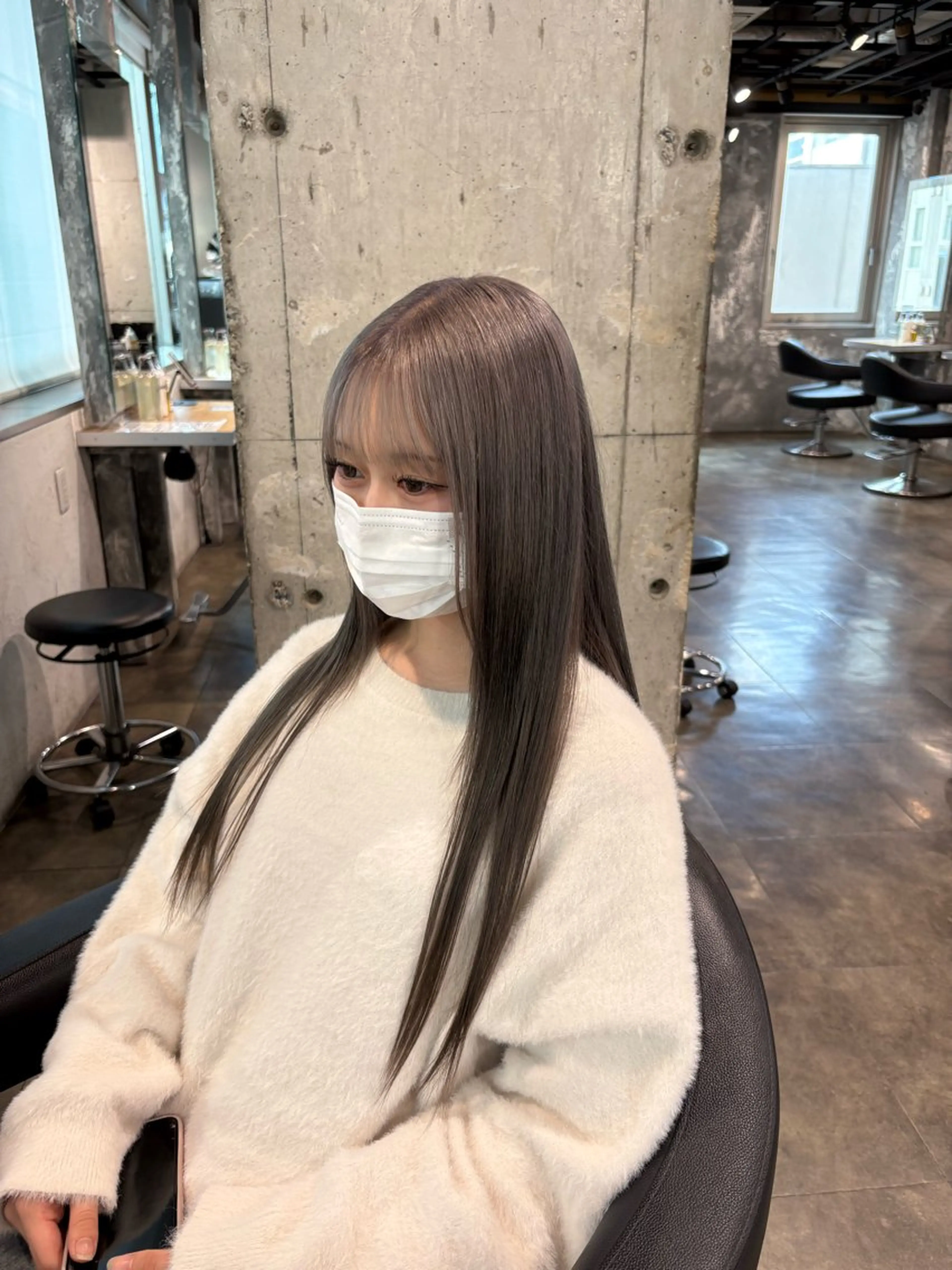 ロング カラー ヘアカラー ハイトーン 横浜💞ミオのヘアスタイル