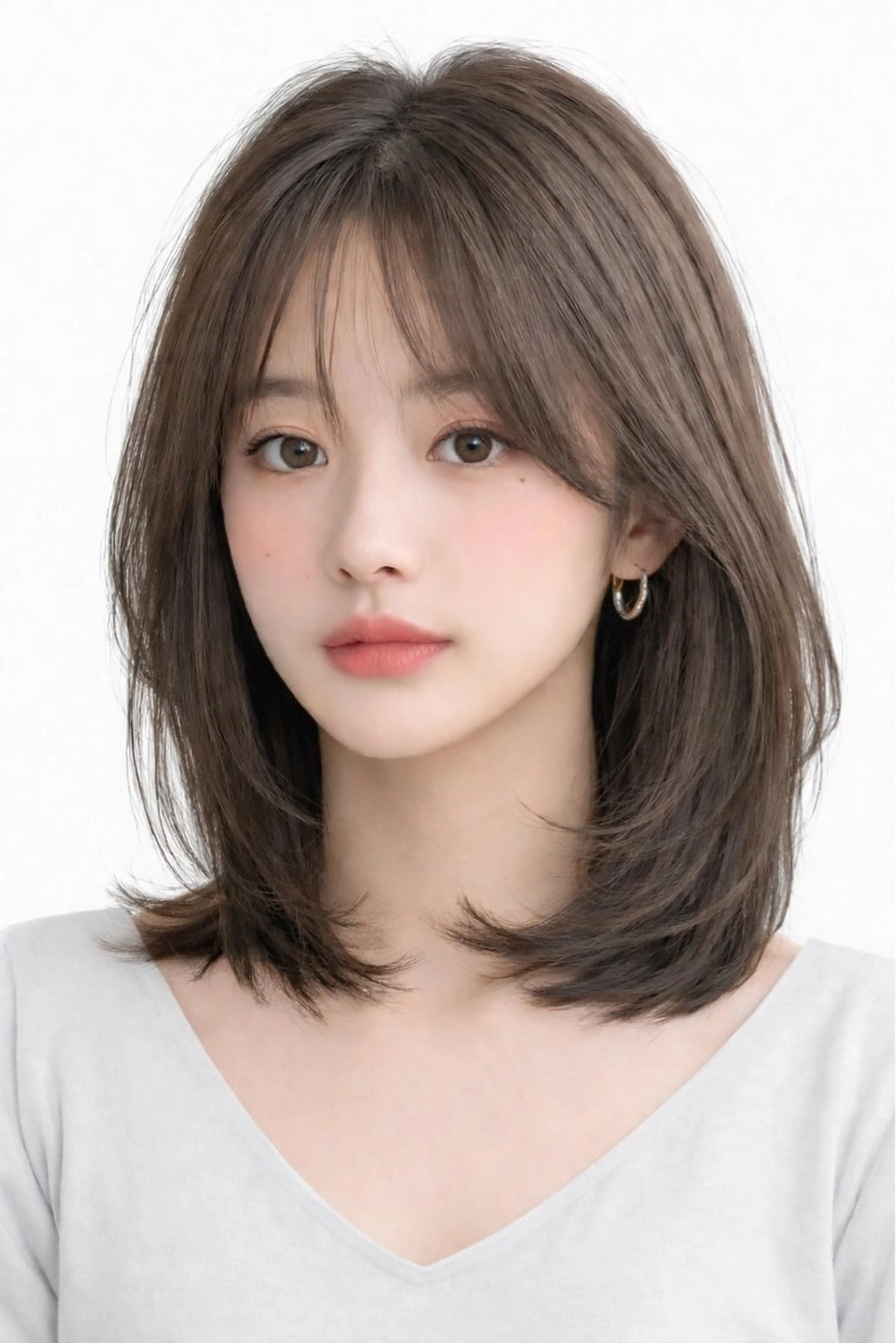 ミディアム COA GINZA所属・レイヤー/前髪顔周り COA/Minamiのヘアスタイル