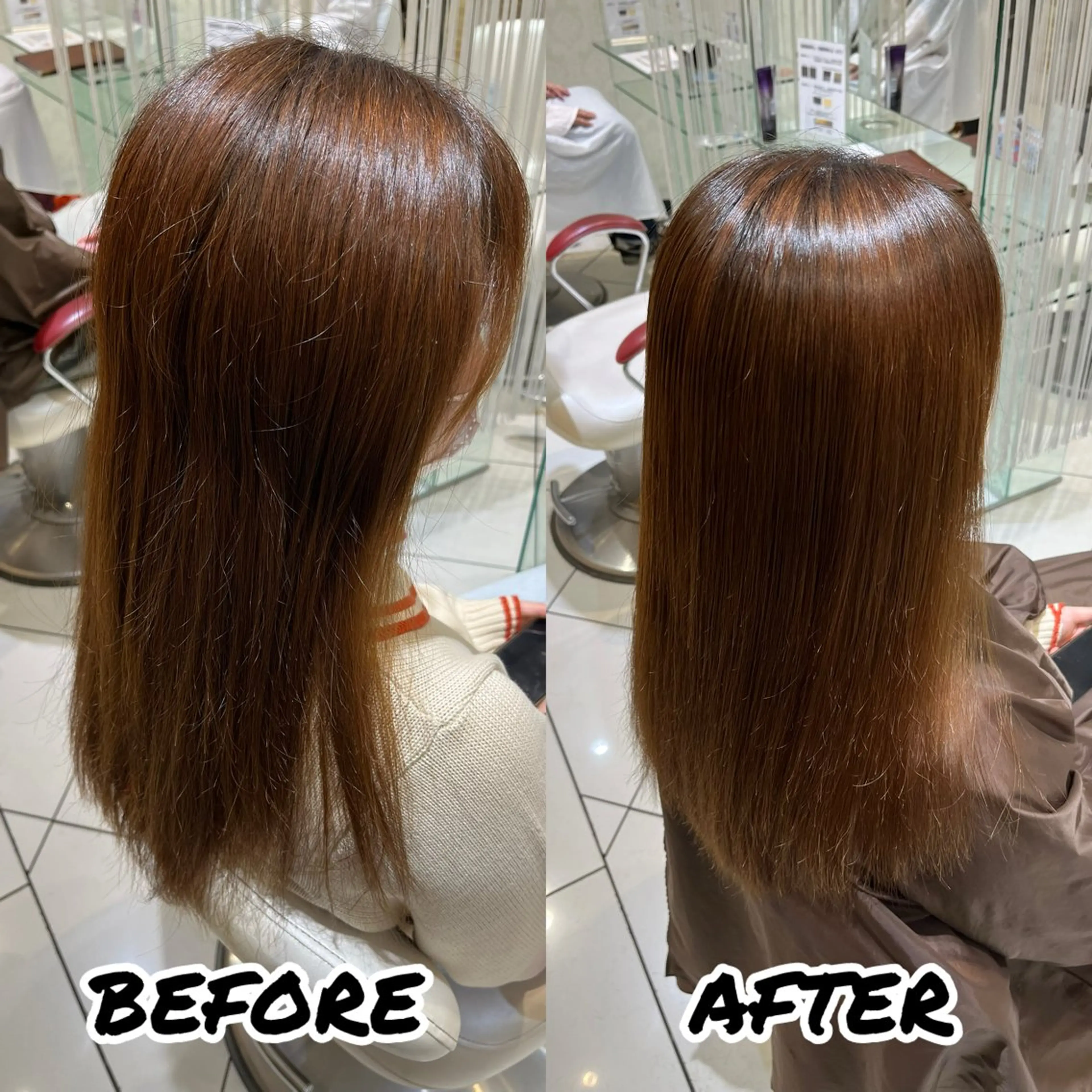 ロング カット 縮毛矯正 トリートメント 髪質改善美容師 鈴木のヘアスタイル