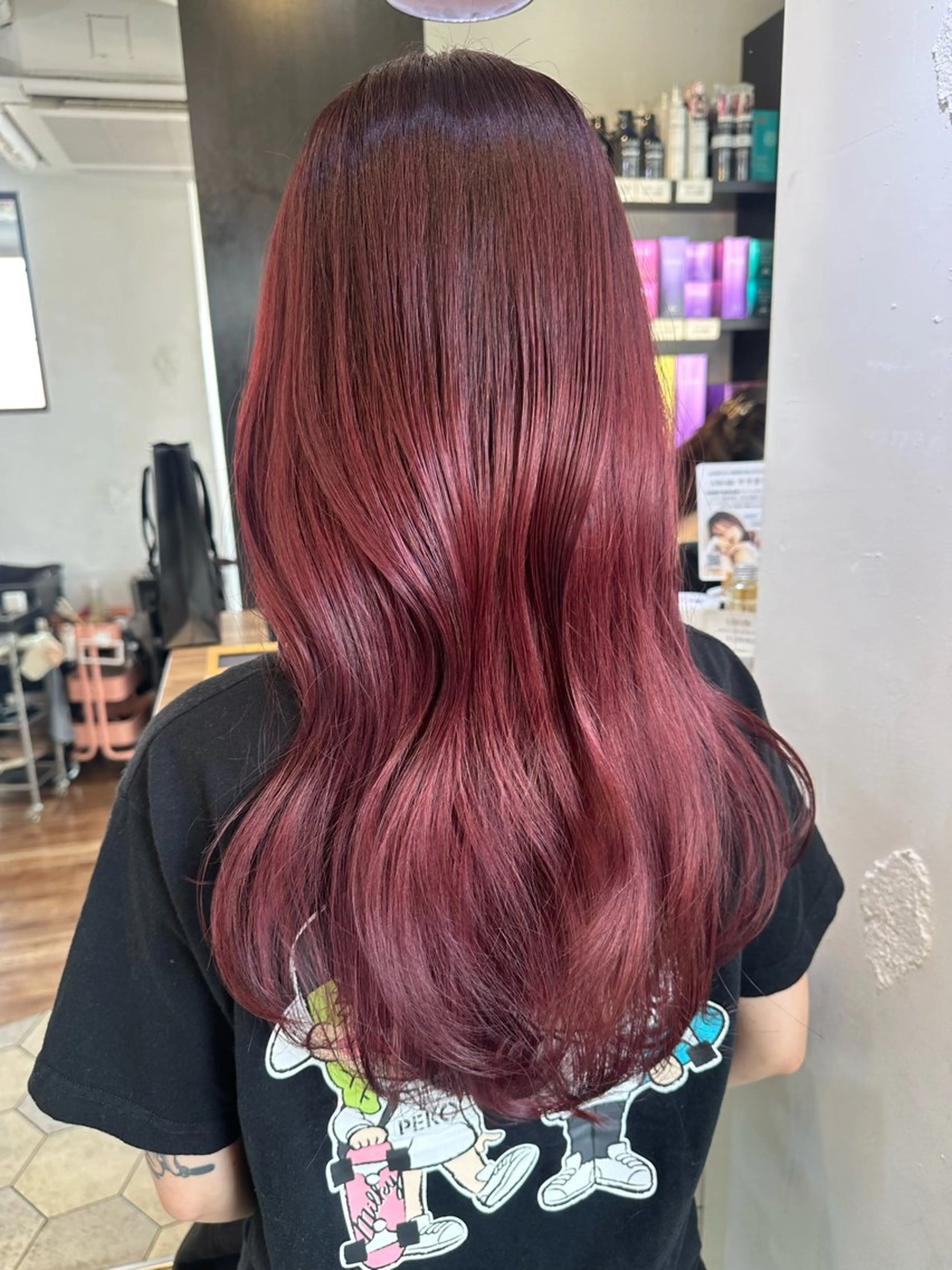 セミロング ヘアカラー トリートメント レイヤー/顔周り 田山　穂波のヘアスタイル