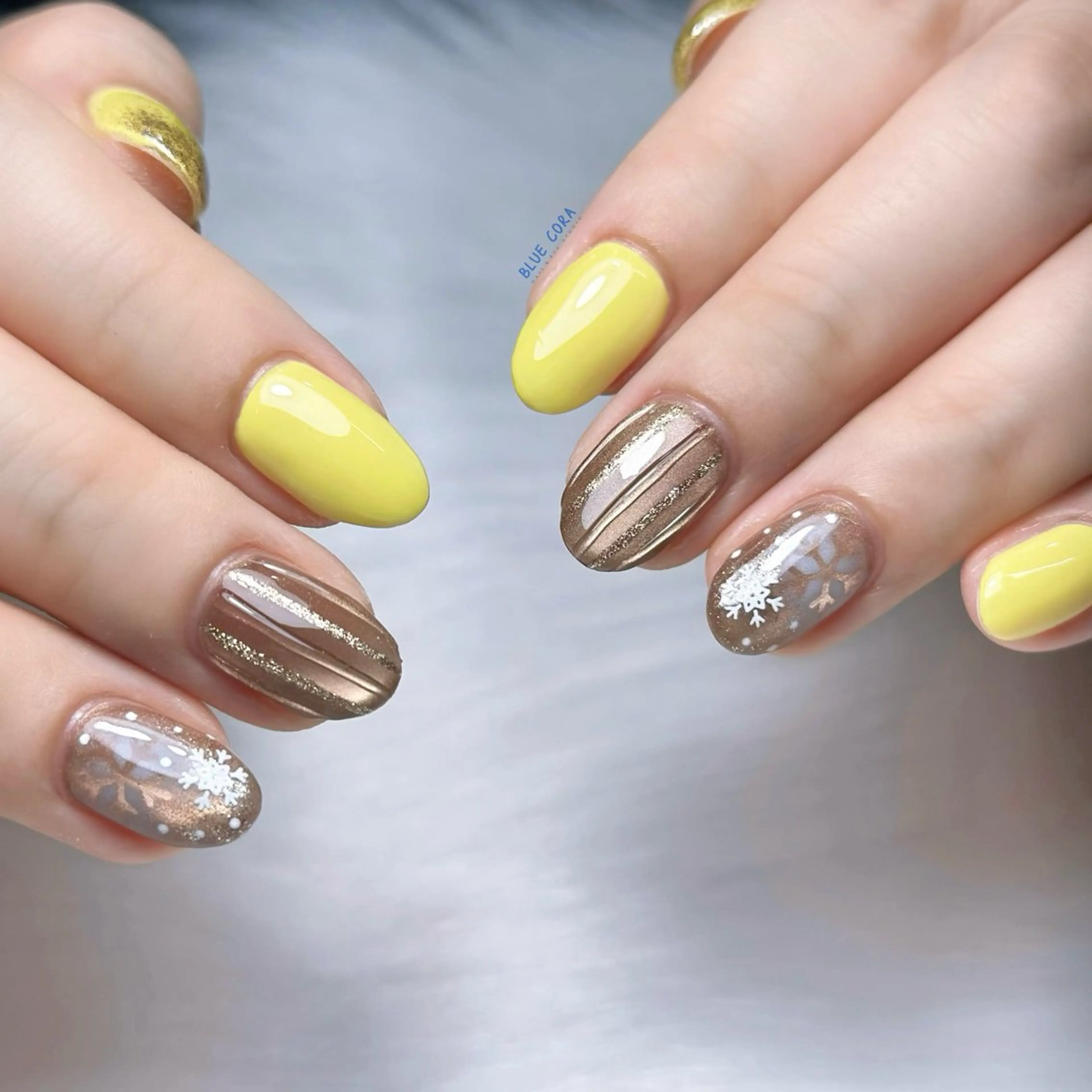 ネイル ラメ(グリッター) マグネットネイル マットネイル ハンドネイル ハンドケア BLUE CORA所属・BLUE CORAのネイルデザイン