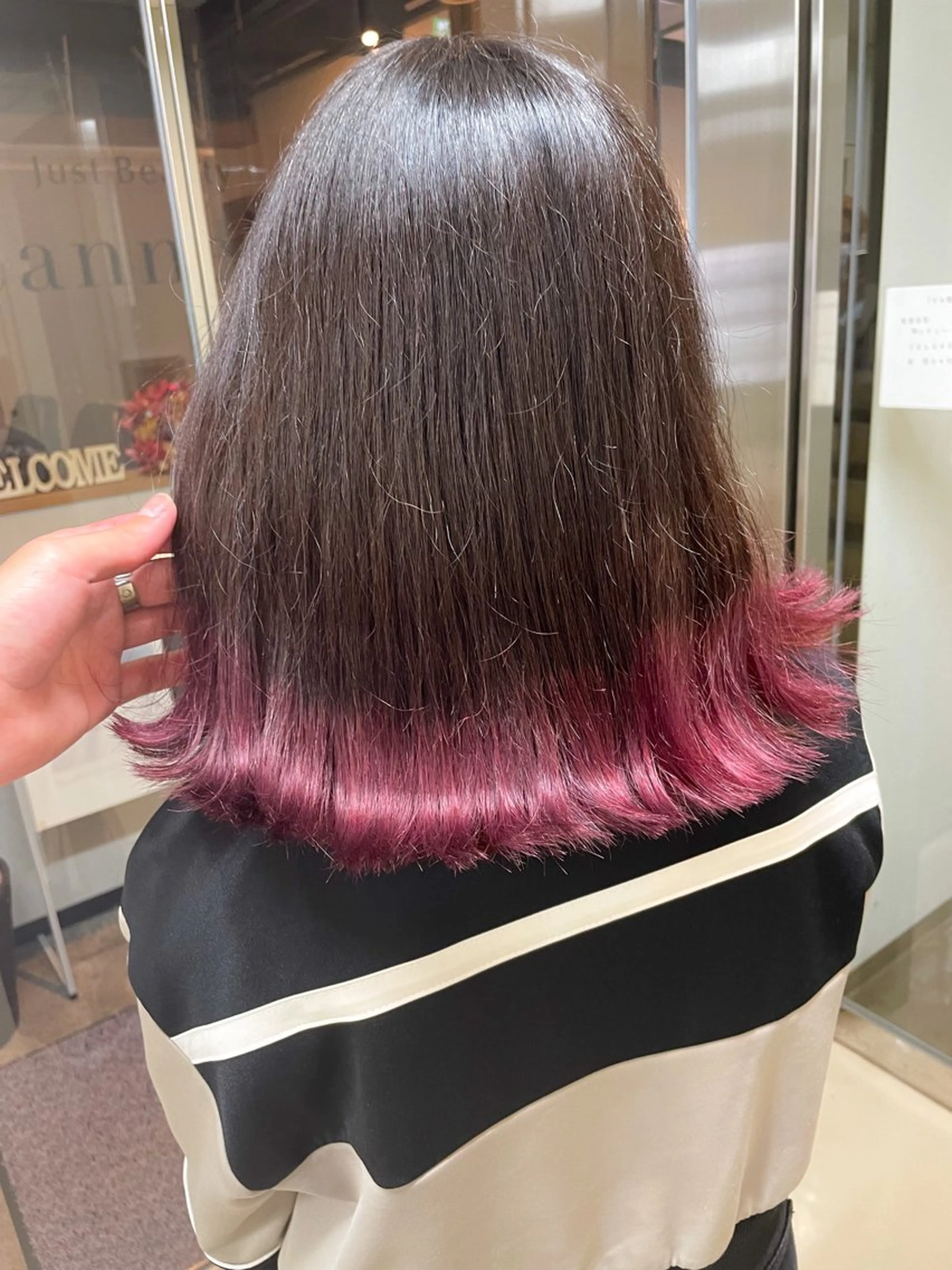 ミディアム カラー ヘアカラー トリートメント 髪質改善/ブリーチ 田代 龍我のヘアスタイル