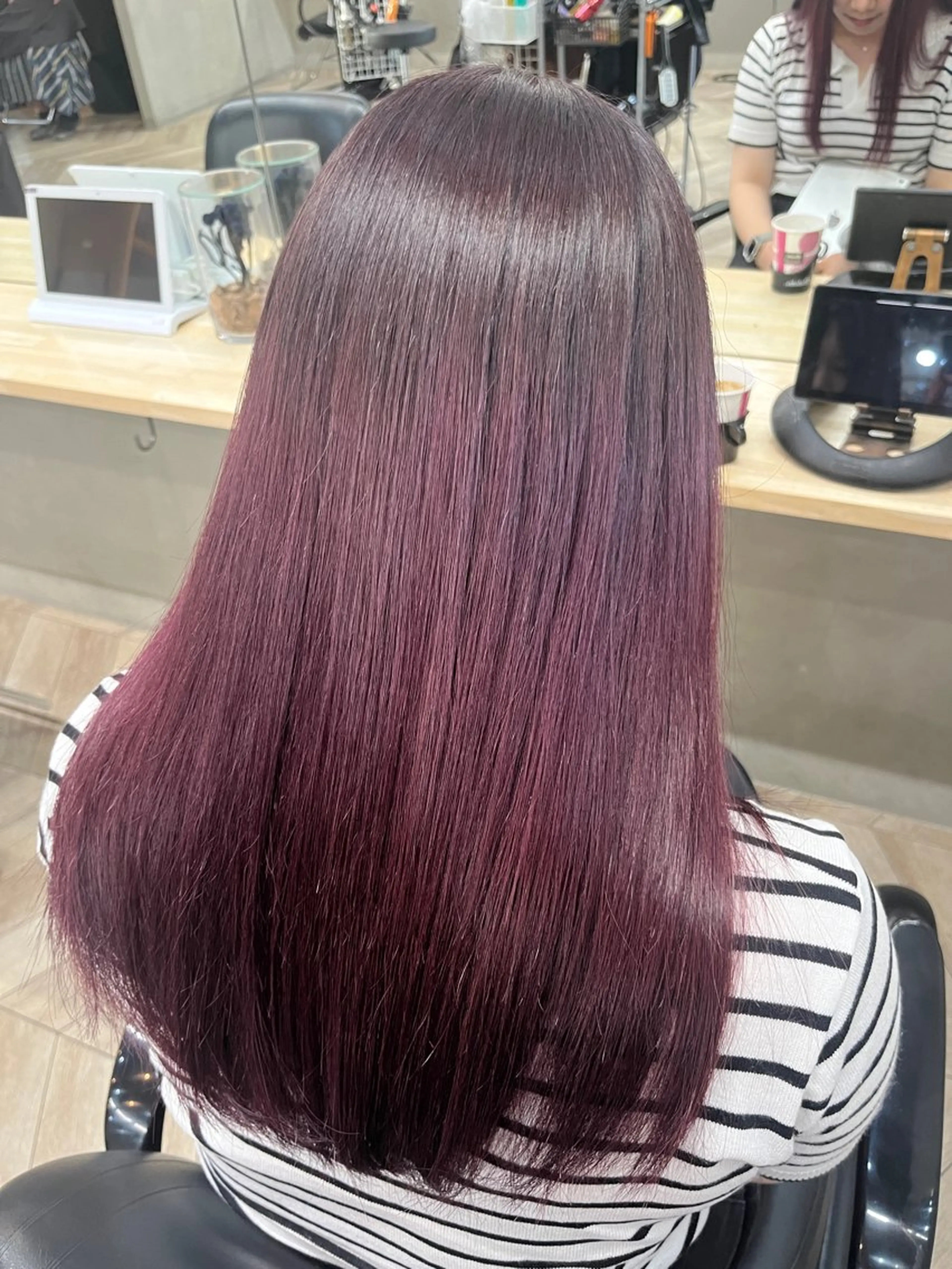 カラー 田中 萌のヘアスタイル