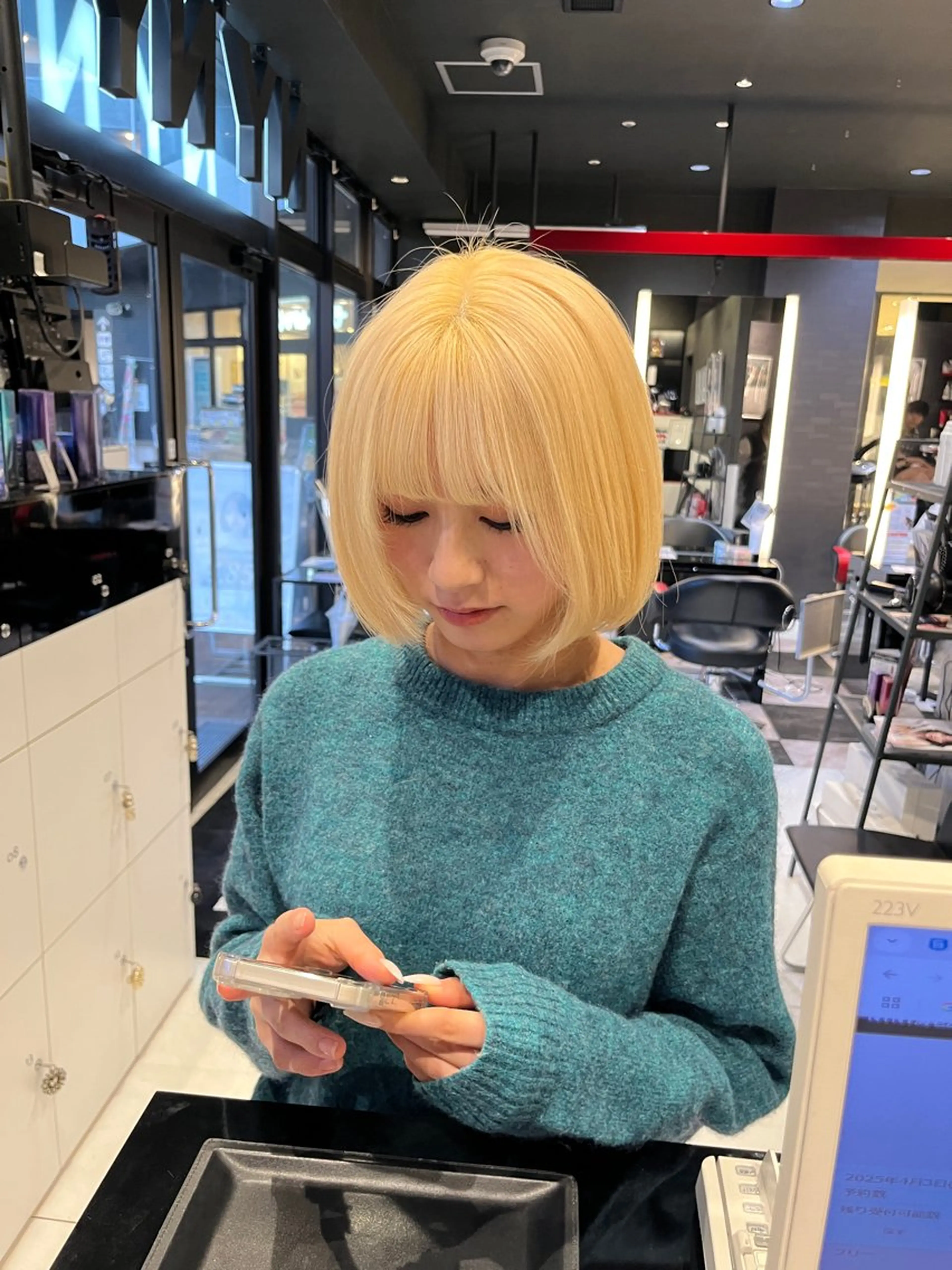 ショート カット ヘアカラー ボブパーマ/レイヤー カット/KINAMIのヘアスタイル