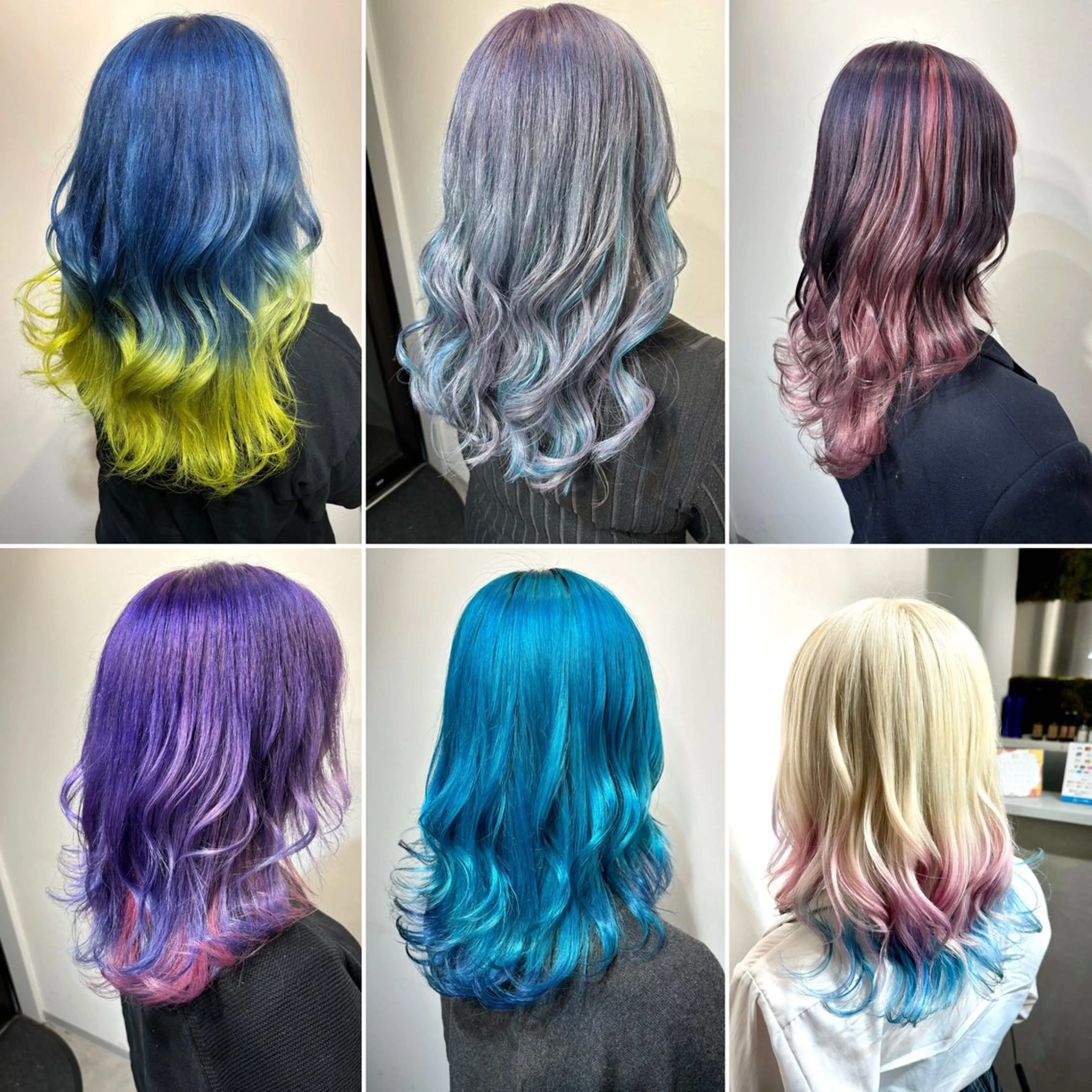 セミロング カラー ブリーチ ケアブリーチ デザインカラー ハイトーンカラー カット ヘアカラー トリートメント メンズ特化✨パーマ Atria横浜コンダのヘアスタイル