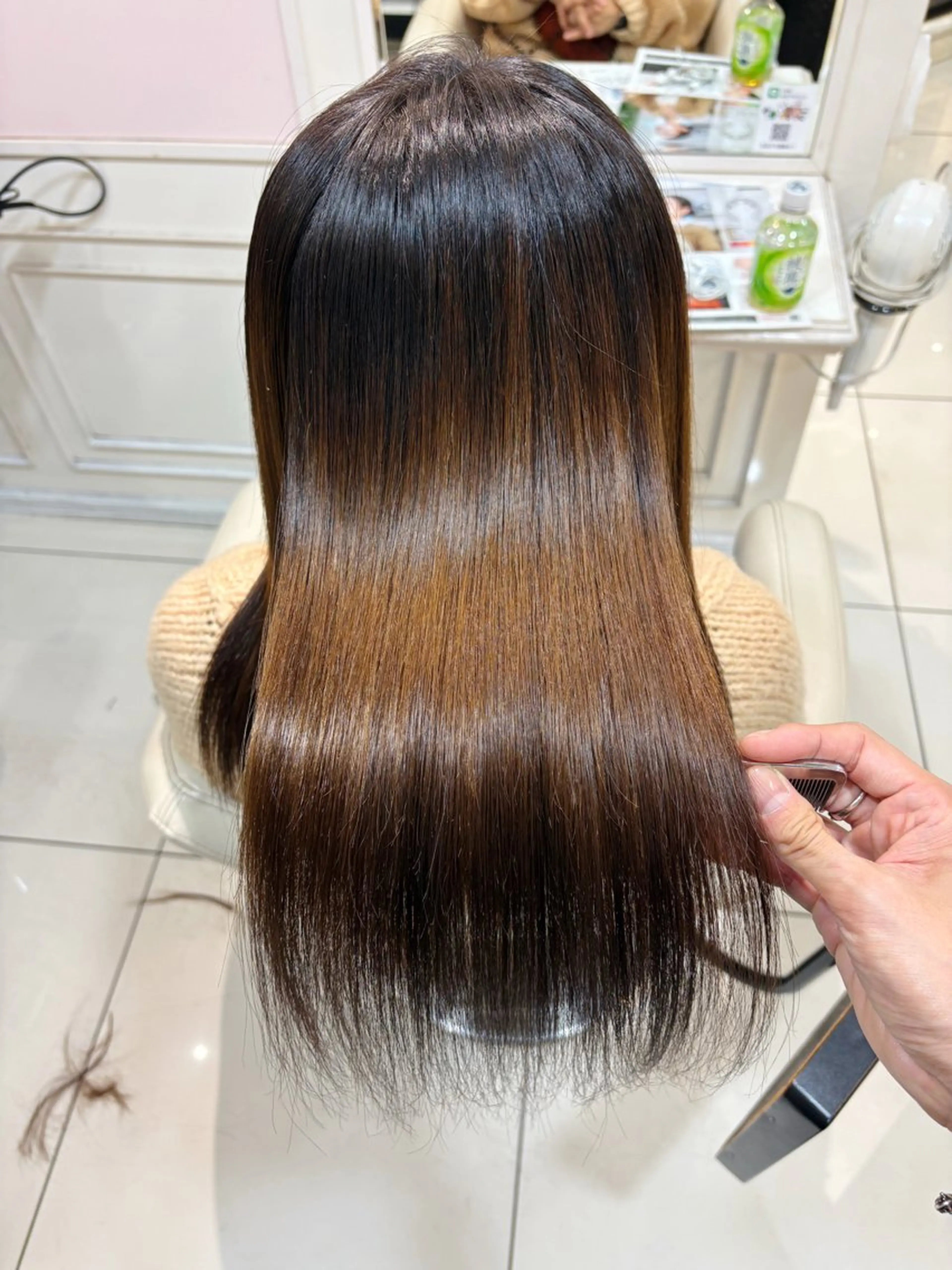 セミロング 縮毛矯正 カット 縮毛矯正 トリートメント 高橋 佑のヘアスタイル