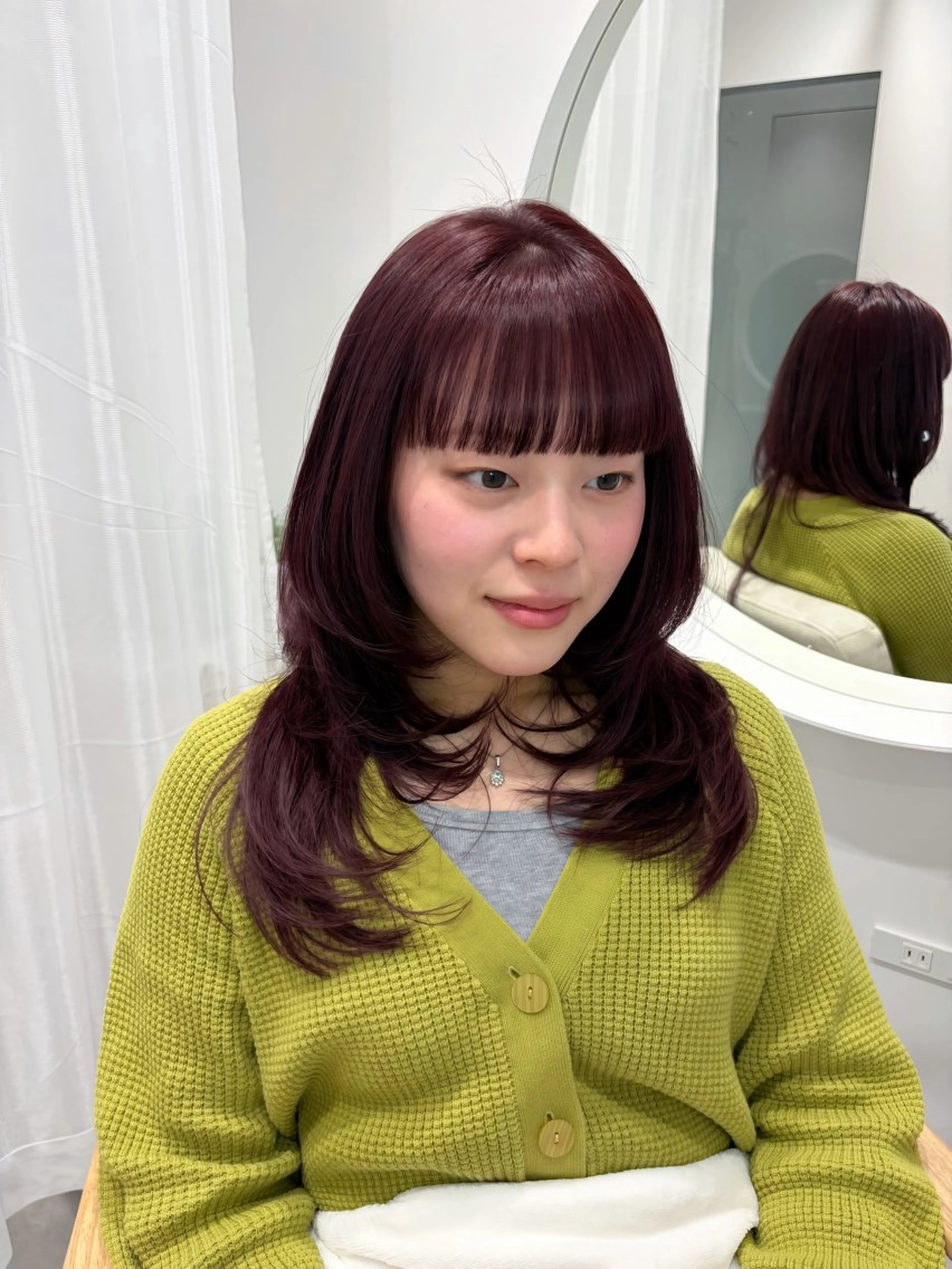 ロング カラー カット ヘアカラー トリートメント 髪質改善/レイヤー/ ダブルカラー🍀るなのヘアスタイル