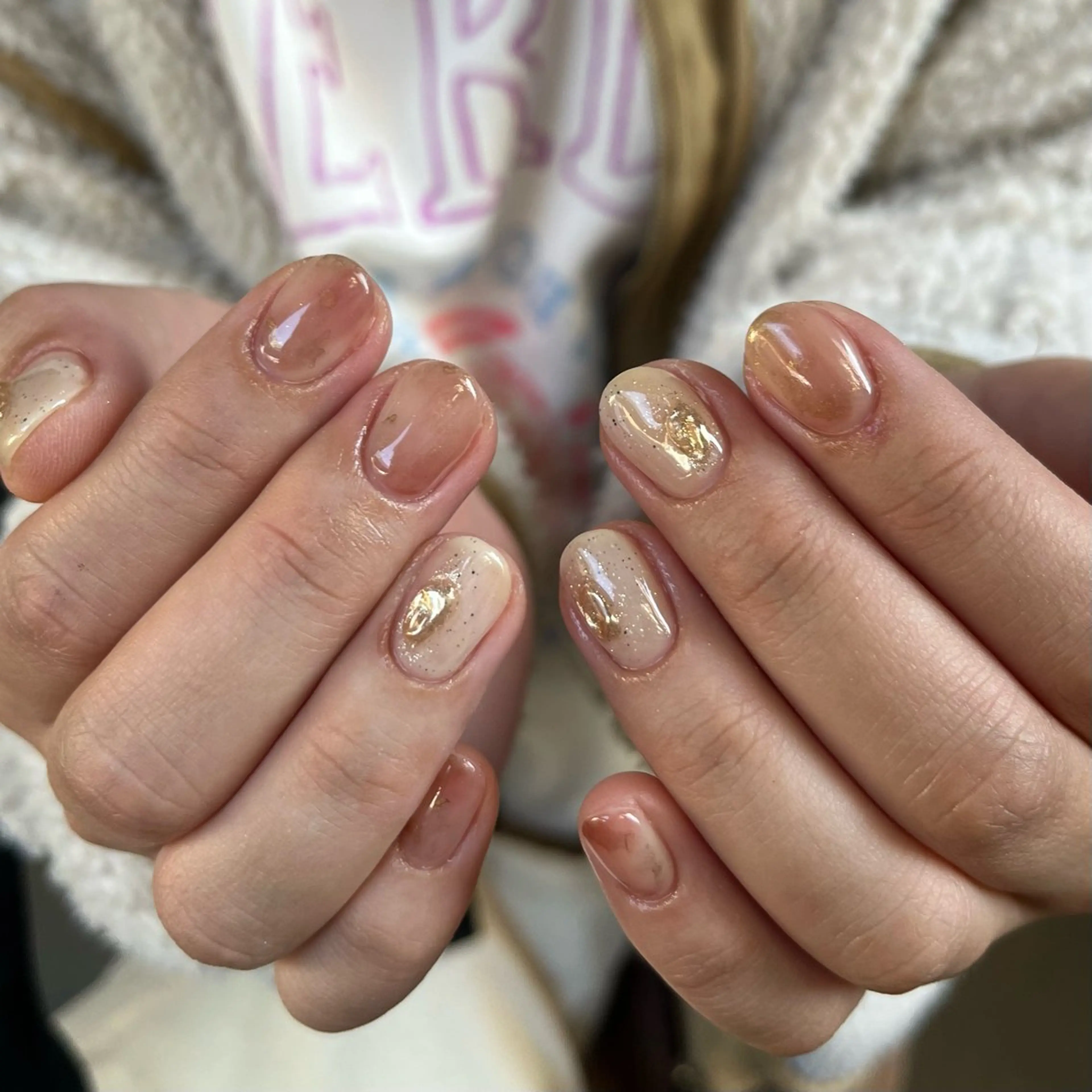 ネイル グリーン ハンドネイル nail salon O (en)所属・vegh. nail/阿波座のネイルデザイン