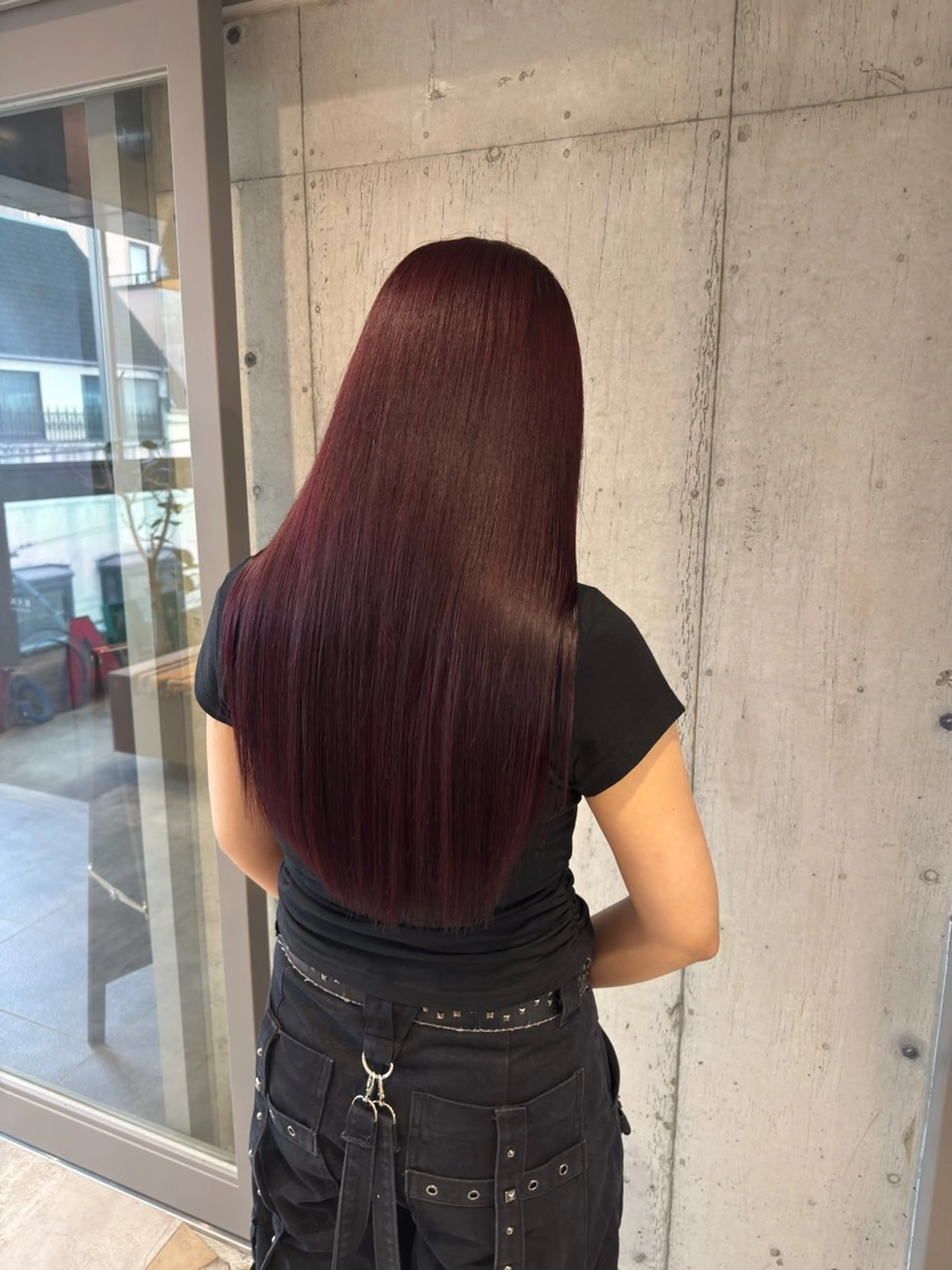 ロング カラー カット ヘアカラー トリートメント 透明感/血色カラー/ 似合せレイヤー/ゆいのヘアスタイル