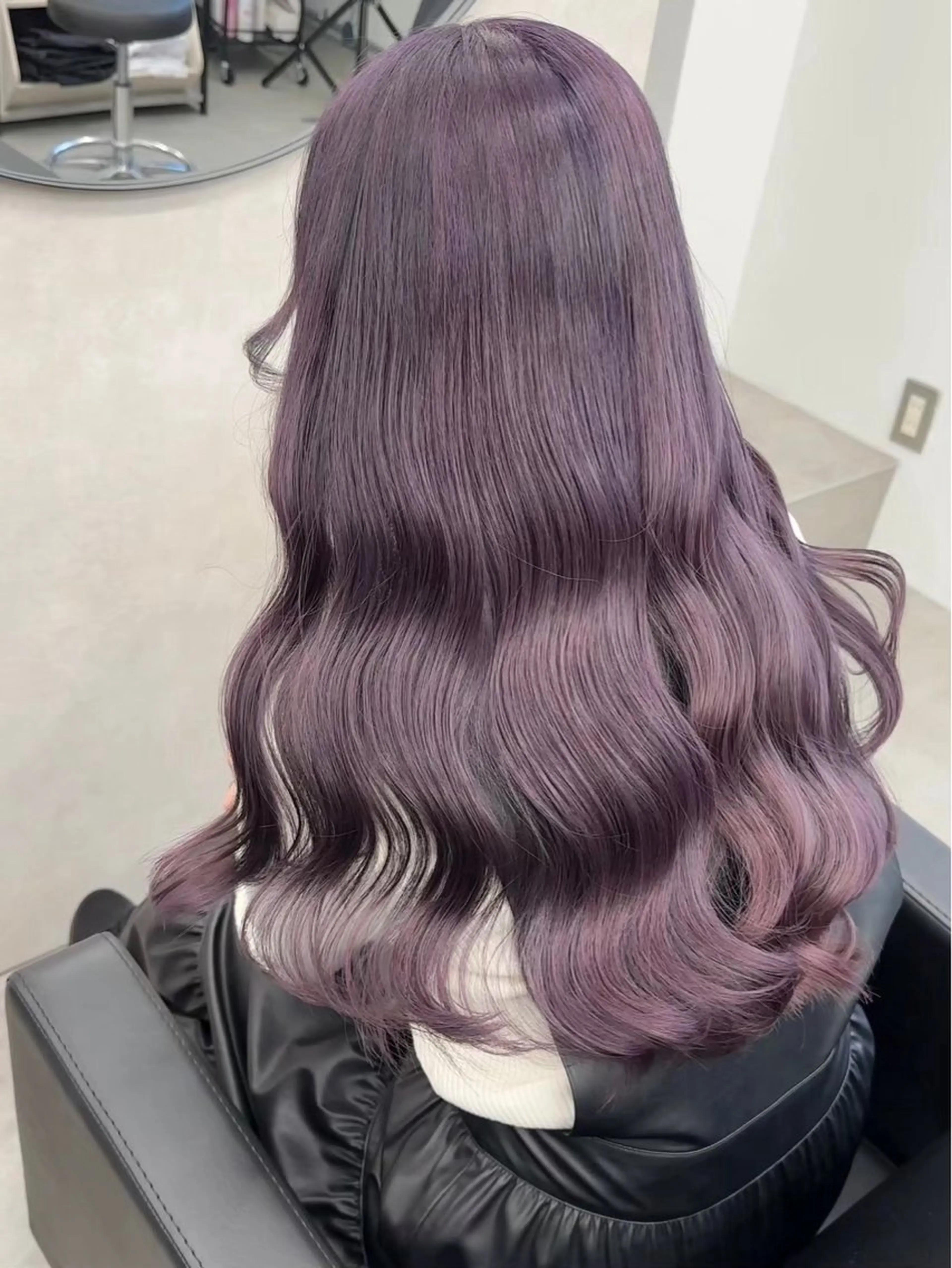 ロング カラー バイオレットカラー ヘアカラー トリートメント ブリーチ/ボブ ショート/はらのヘアスタイル