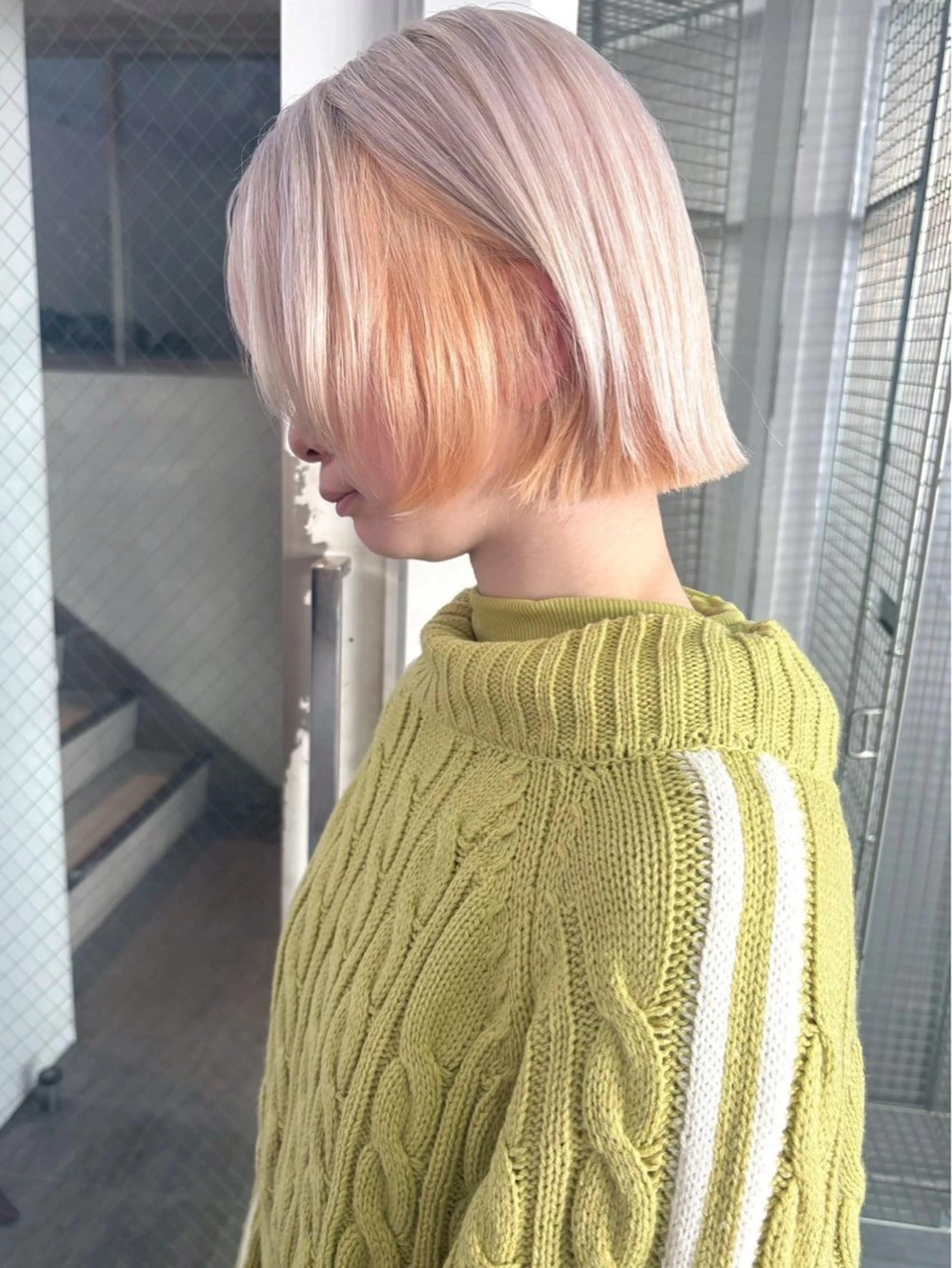 ミディアム bless所属・韓国ボブ天文館 🎀kanon🎀のヘアスタイル