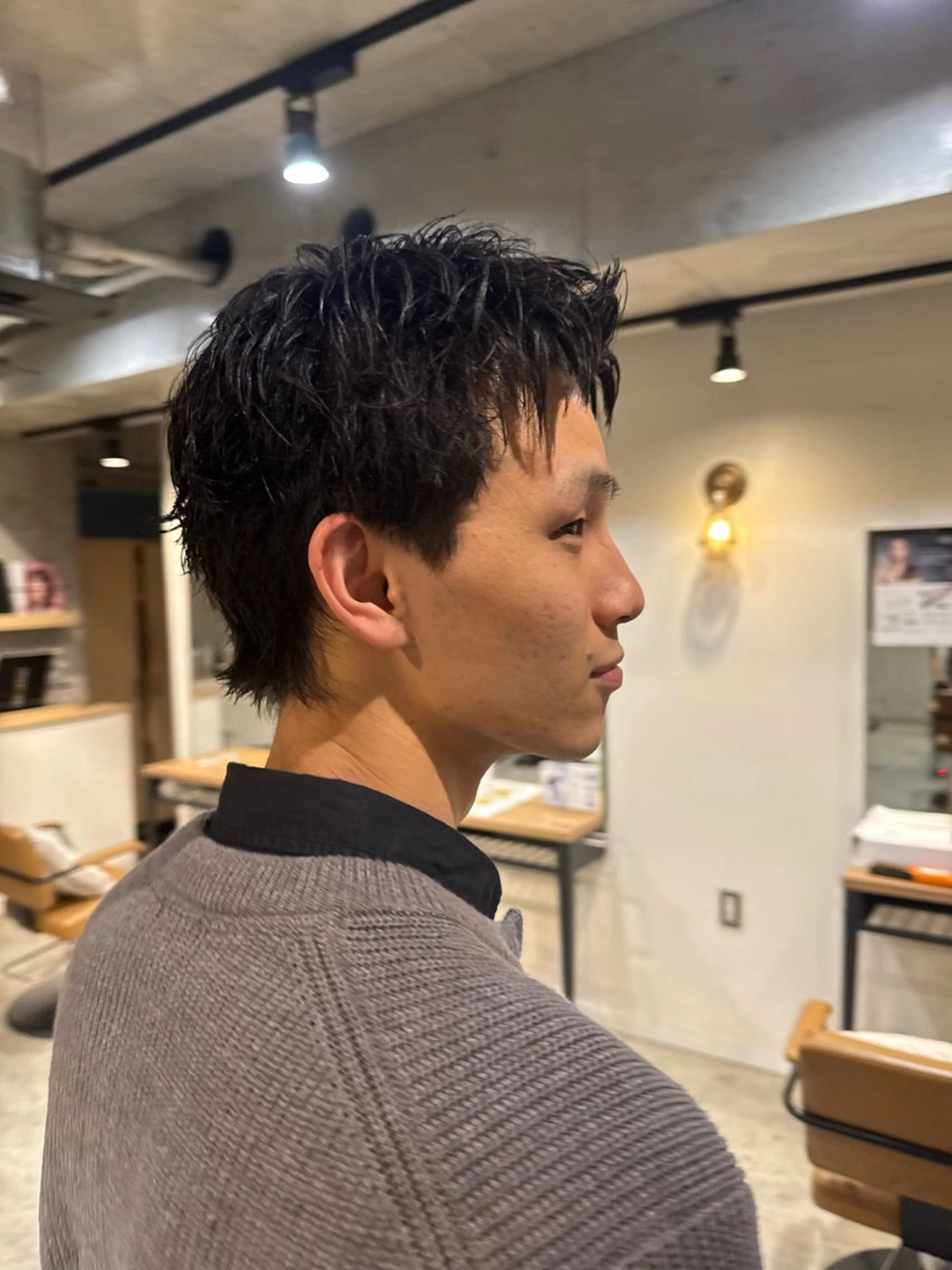 メンズ La Bonheur hair parfait所属・谷本虎太郎 レイヤー🌈ボブのヘアスタイル