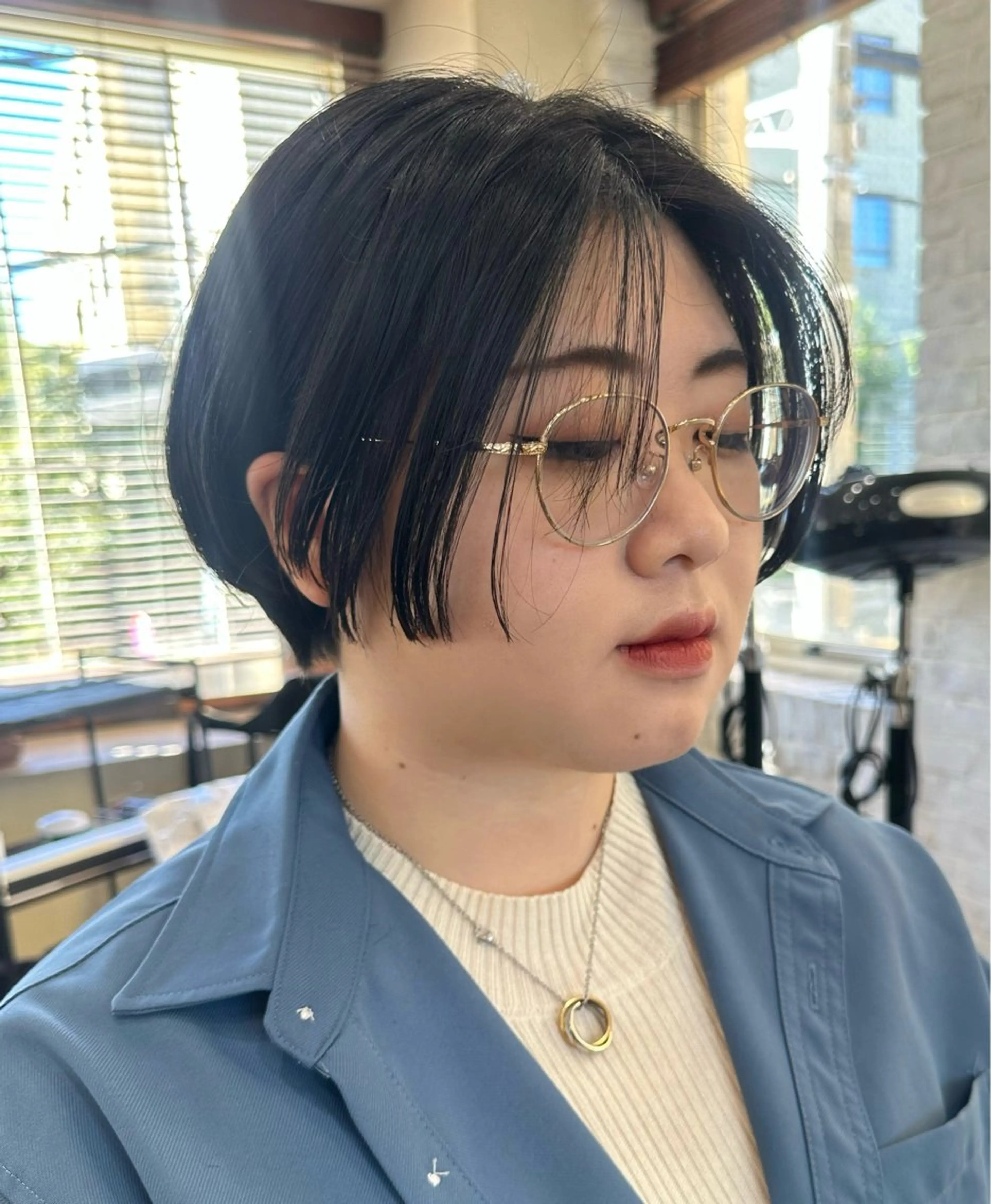 ショート ショートヘア ❤️アヤカ Wカラー ボブ レイヤー❤️のヘアスタイル