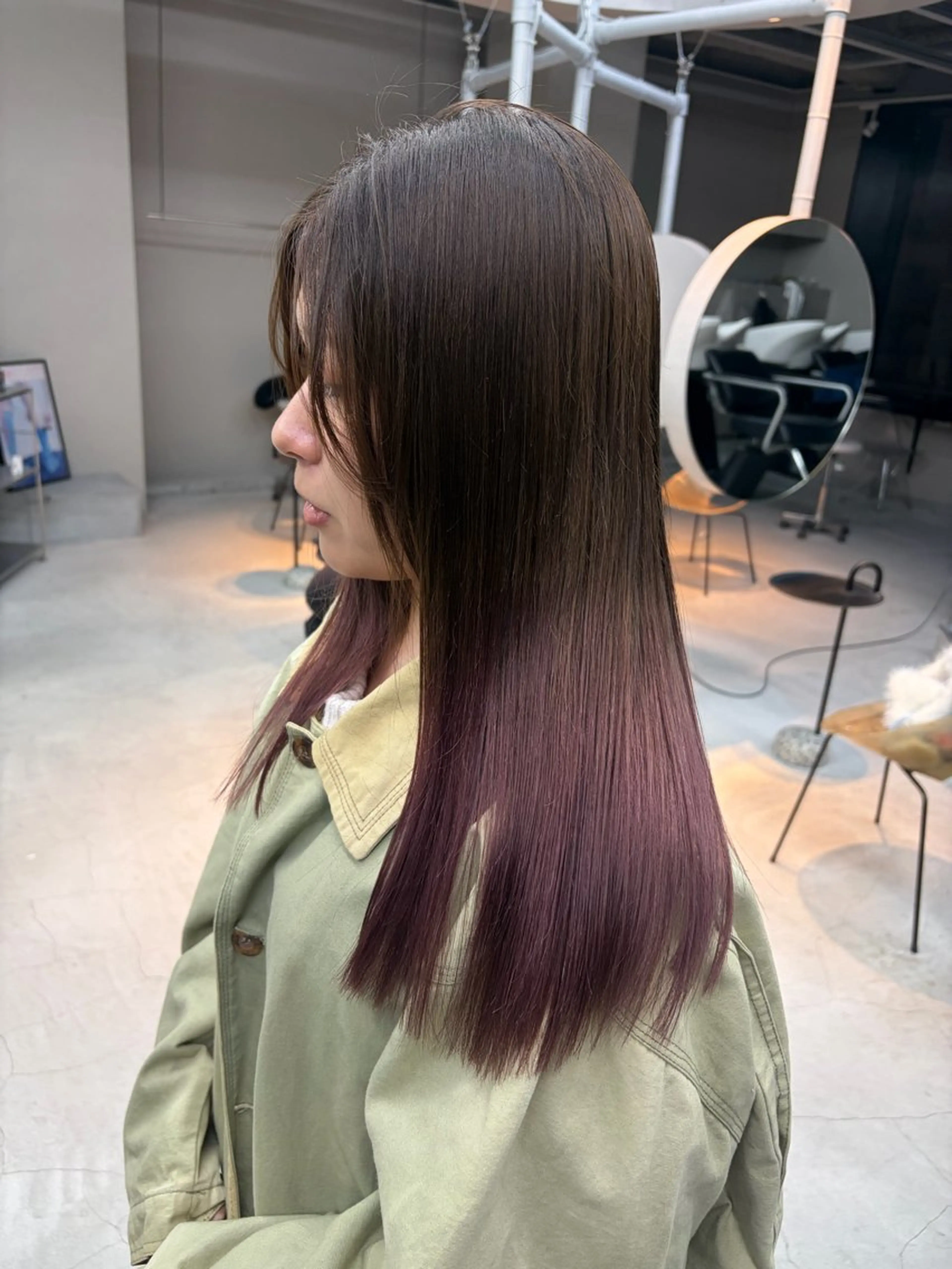 ロング ヘアカラー kurune所属・kurune chikaのヘアスタイル