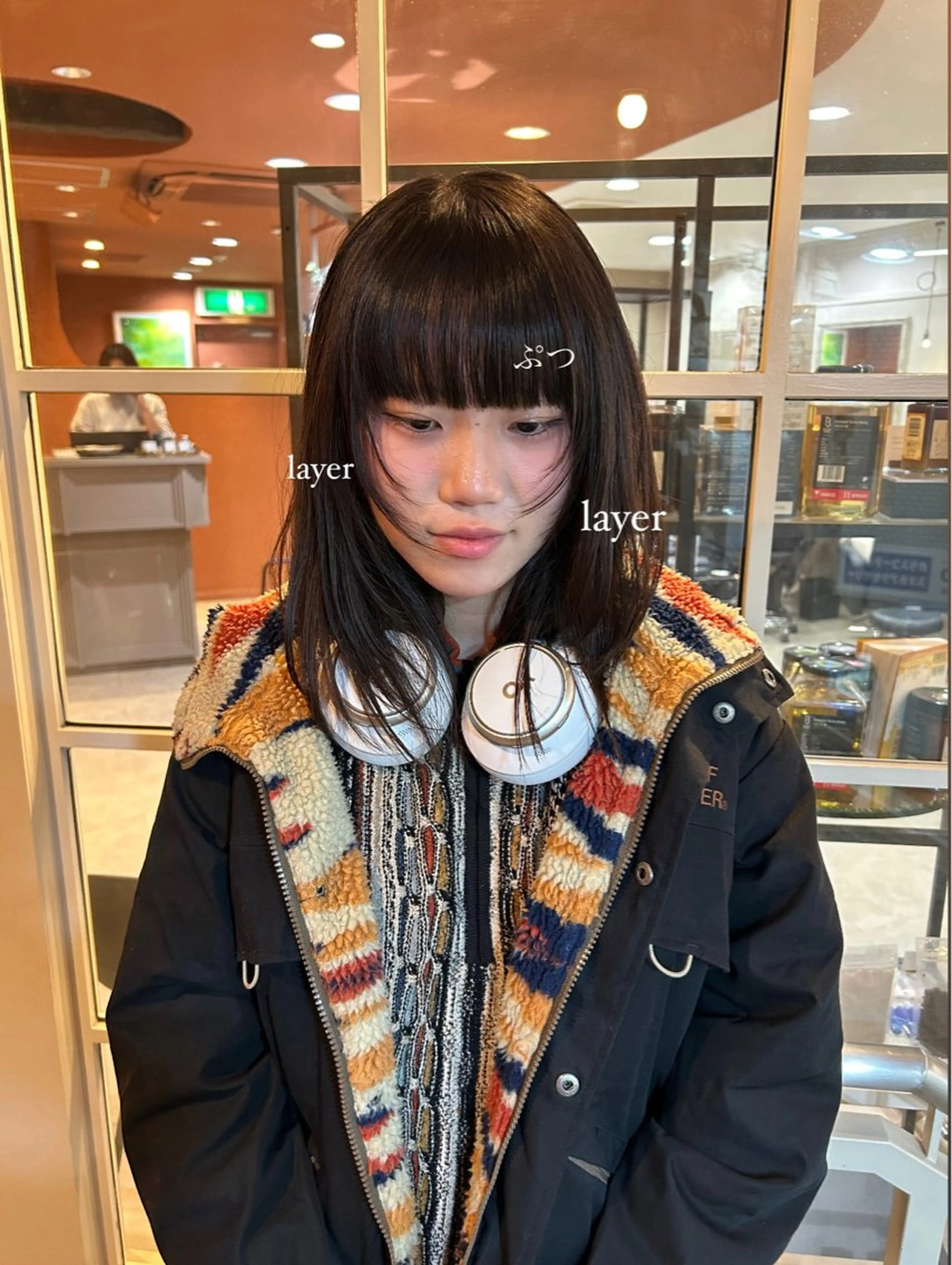 ミディアム カット 艶髪に✧ / 透明感 カラー / 冨成のヘアスタイル