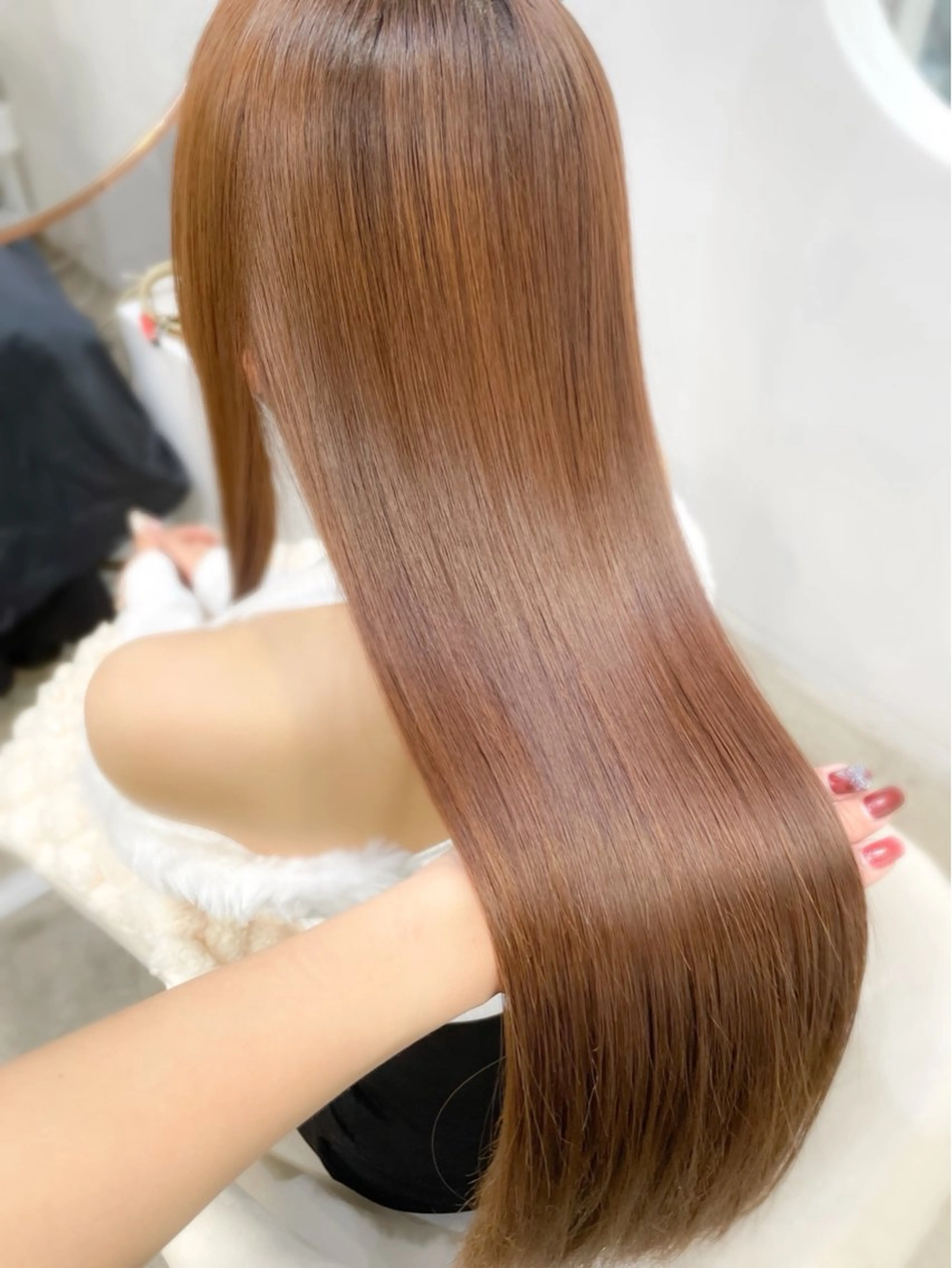 ロング カラー ブリーチ無し透明感 カラー🎀rencaのヘアスタイル