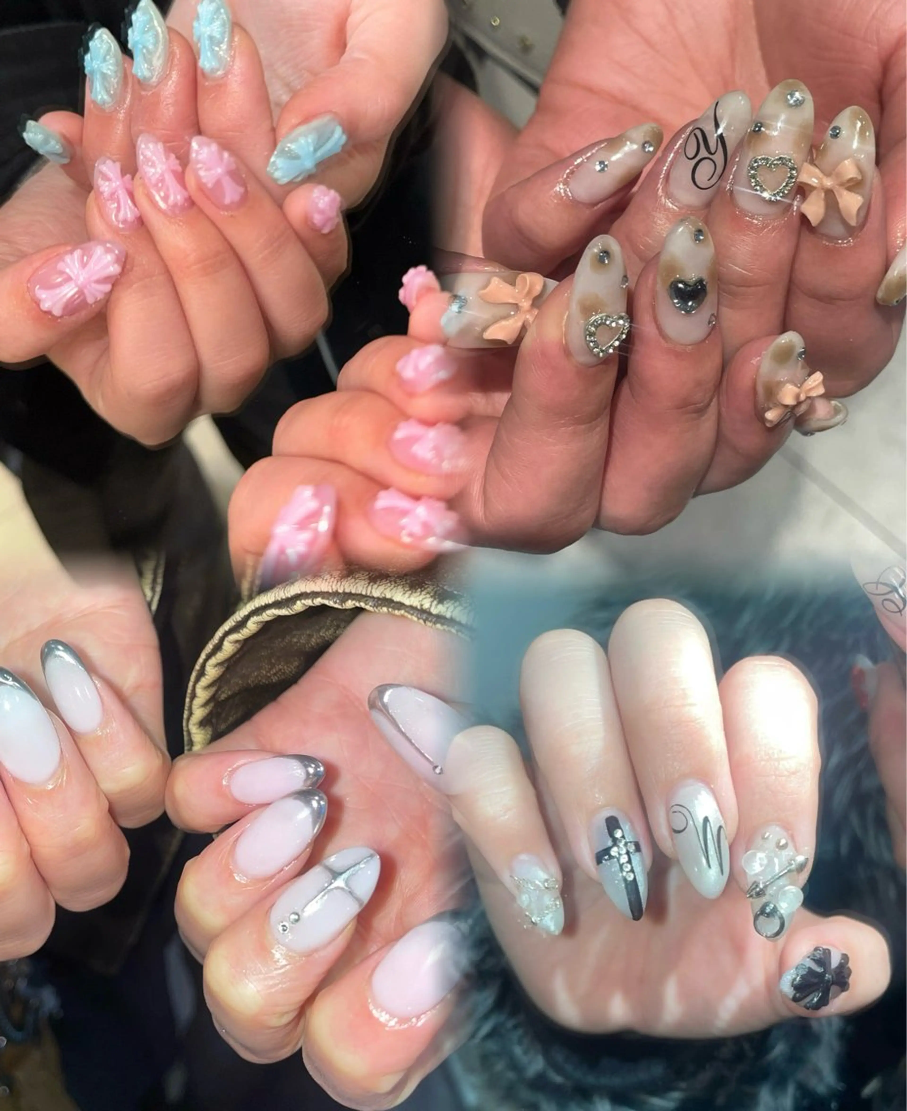 🧊アートネイル🧊韓国系ネイル、ワンホンデザインのみ募集です❕💕✨爪に優しいパラジェル使用🪽の写真