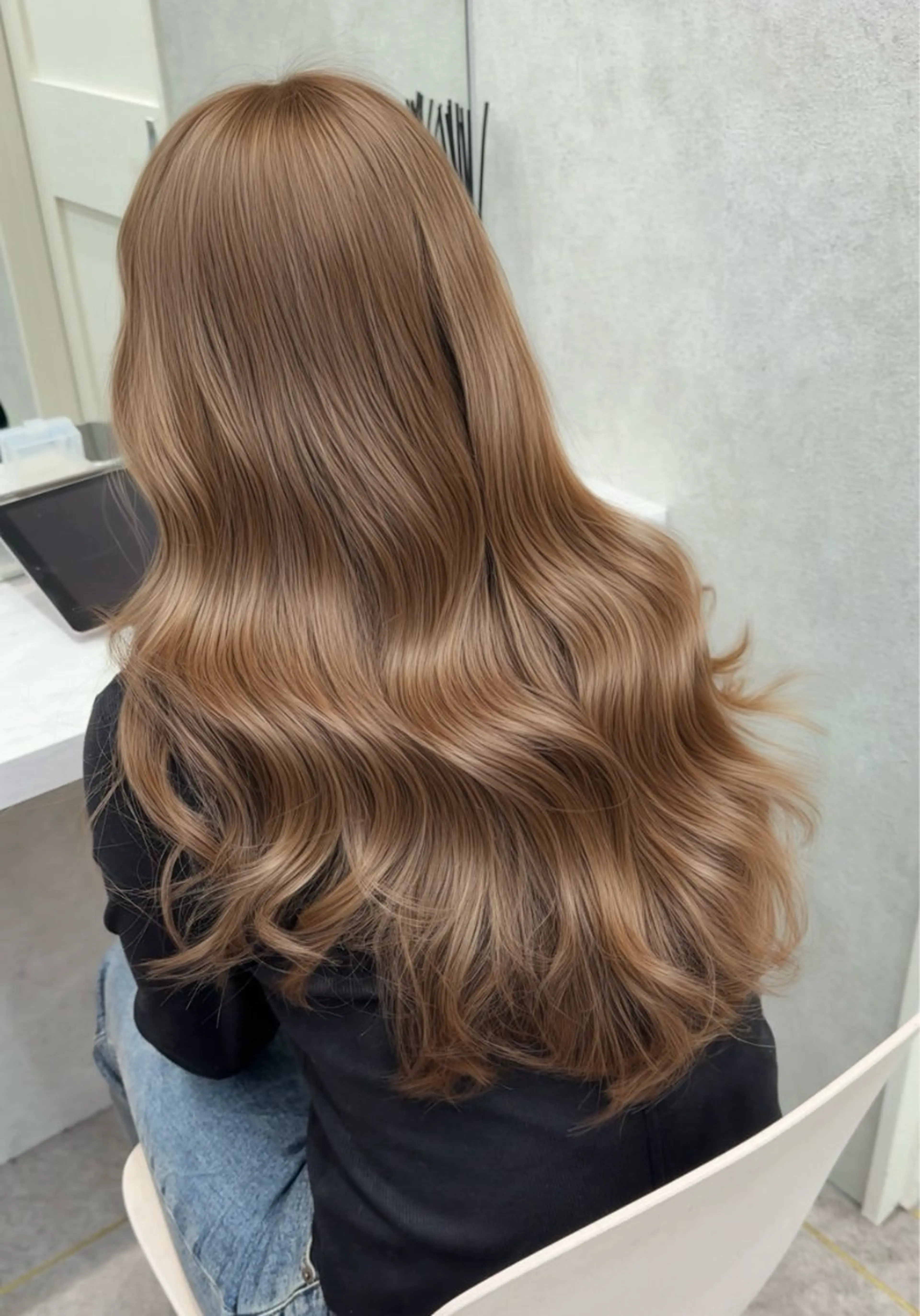 ロング カラー カット ヘアカラー ダブルカラー 韓国レイヤーKYONのヘアスタイル