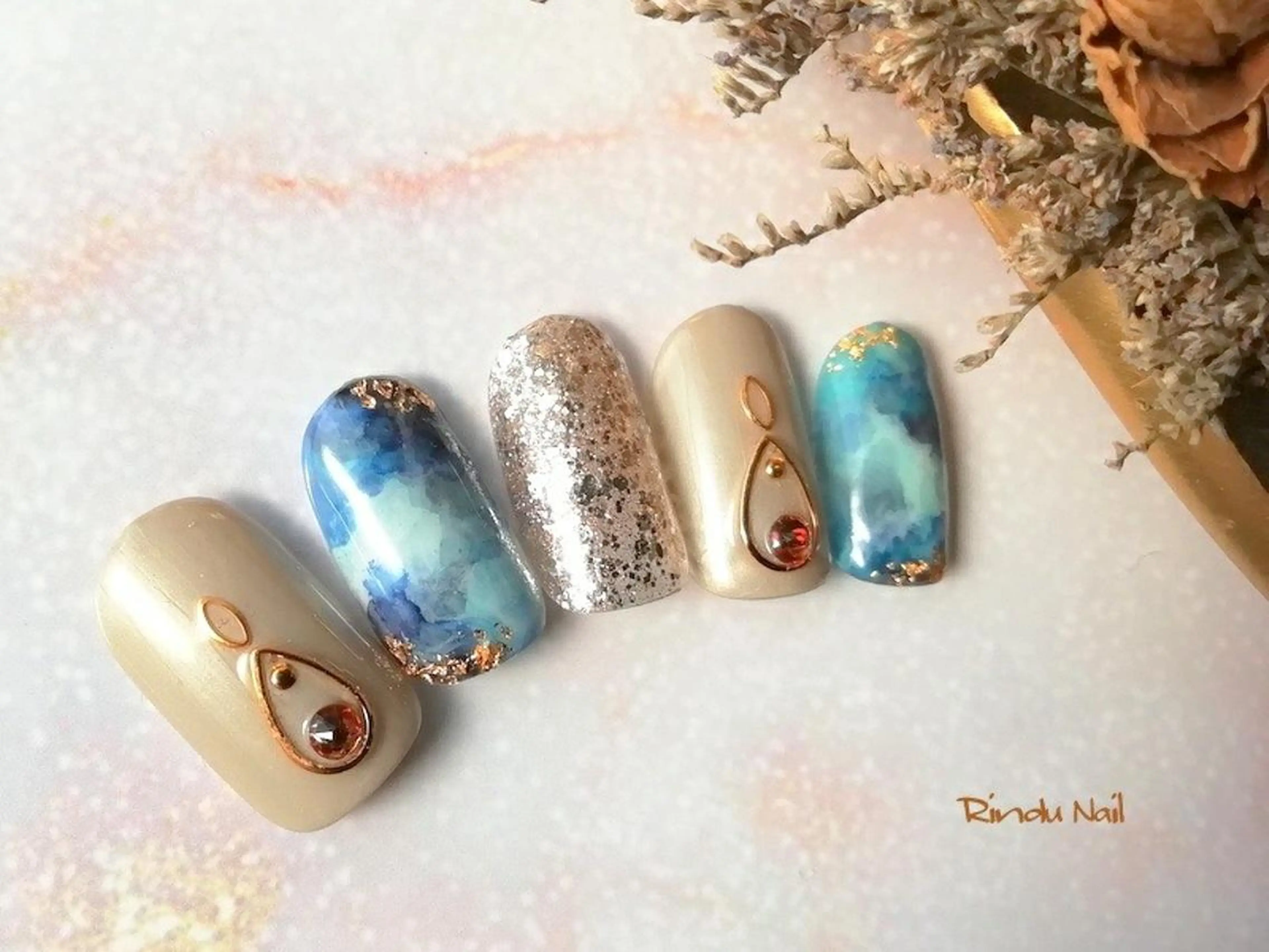 ネイル Rindu Nail 上小田井ジュニアのネイルデザイン