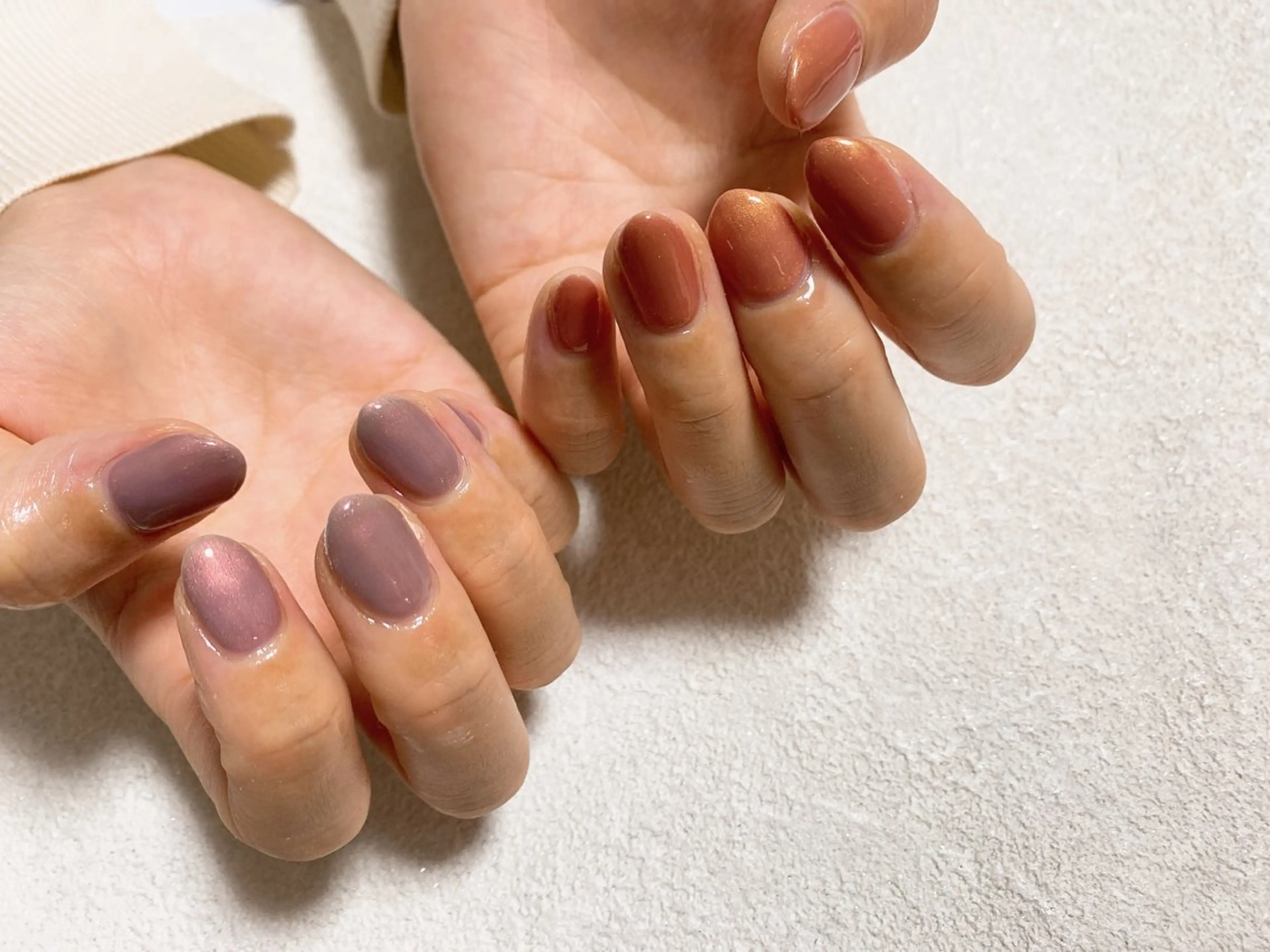 ネイル ジェルネイル 韓国ネイル メンズネイル ワンカラーネイル パラジェル kiki nail たまプラーザのネイルデザイン