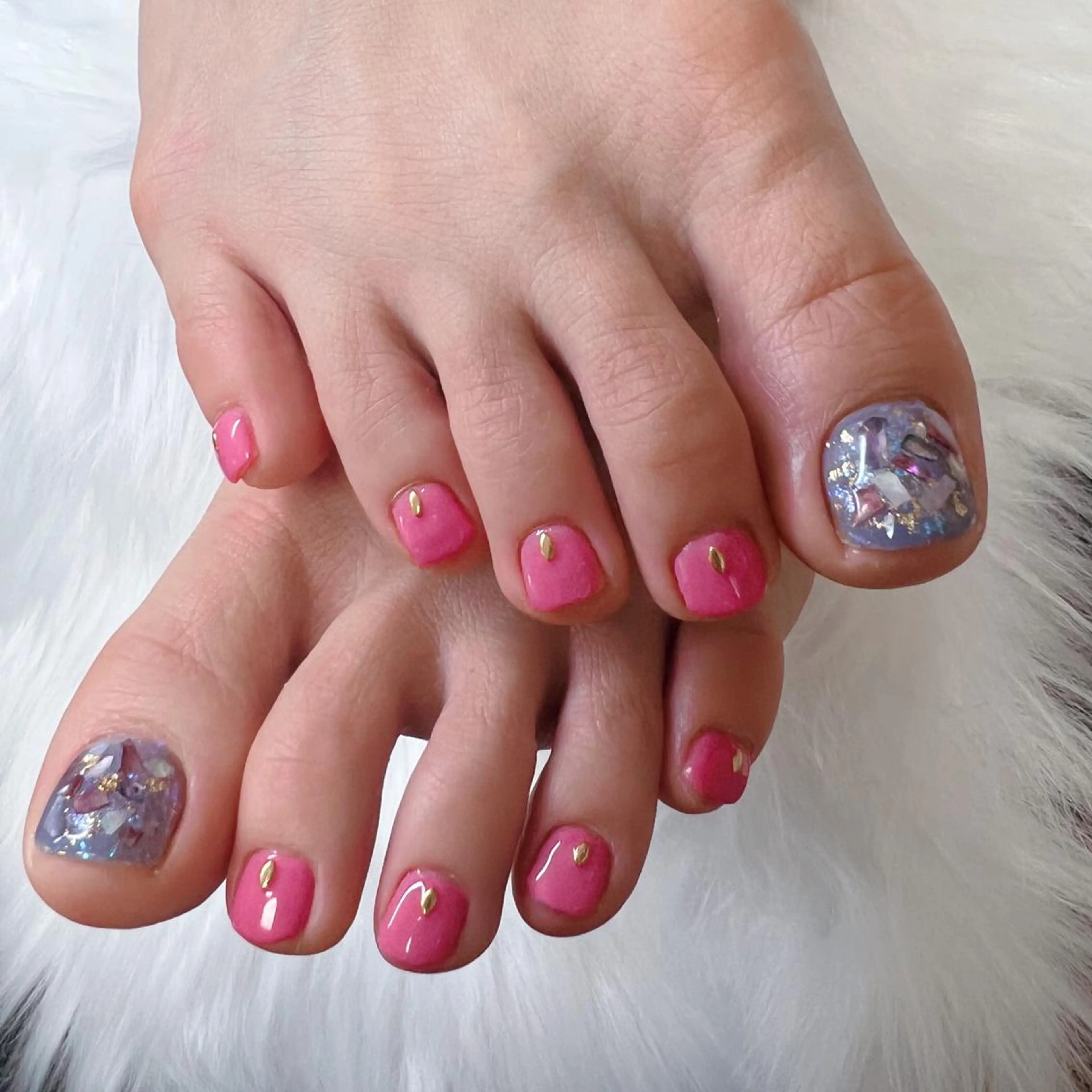 ネイル フットネイル シンプルネイル ネイルサロン kitsunailのネイルデザイン