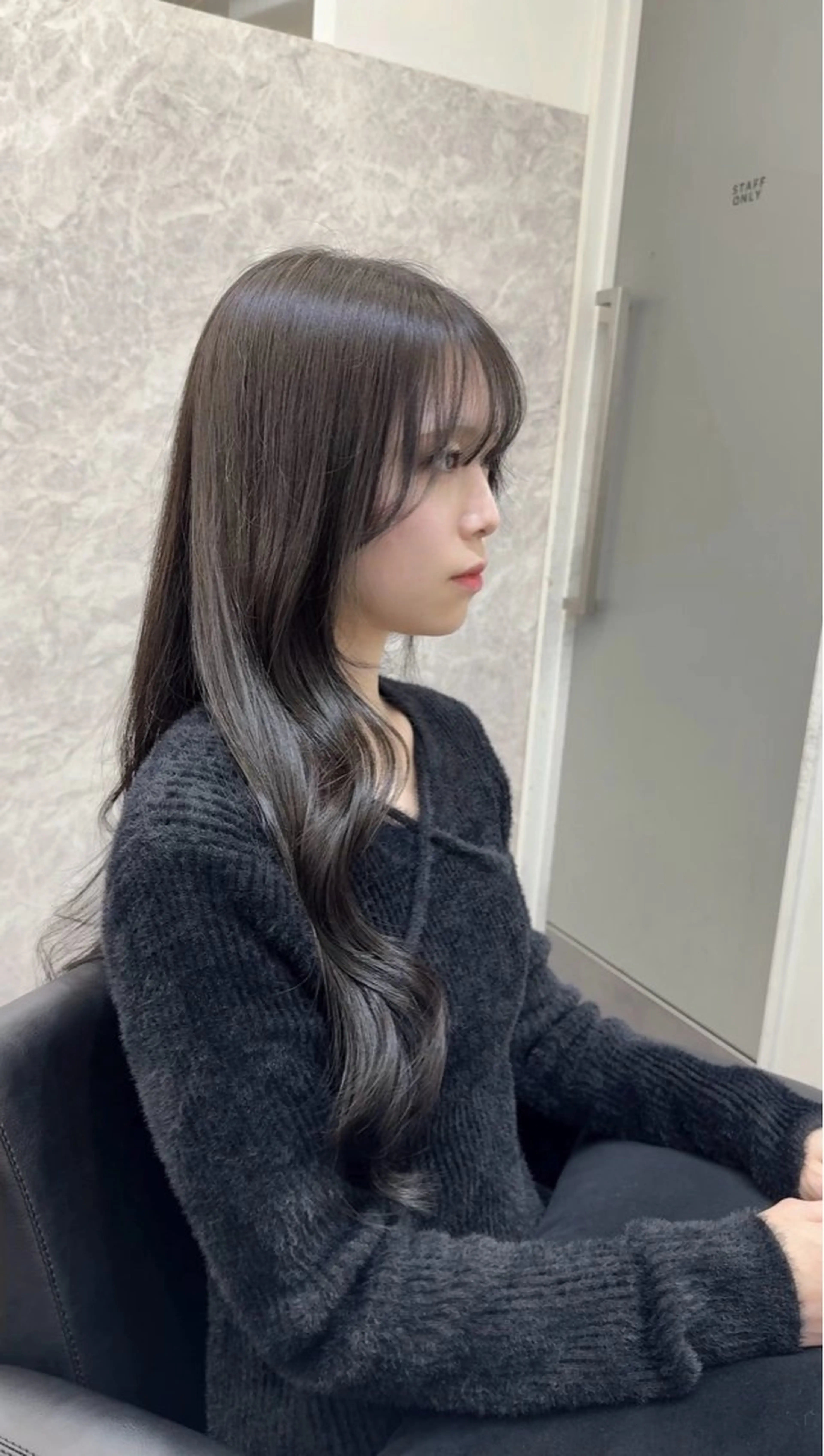 セミロング 縮毛矯正 トリートメント 髪質改善×韓国ヘア HIROのヘアスタイル