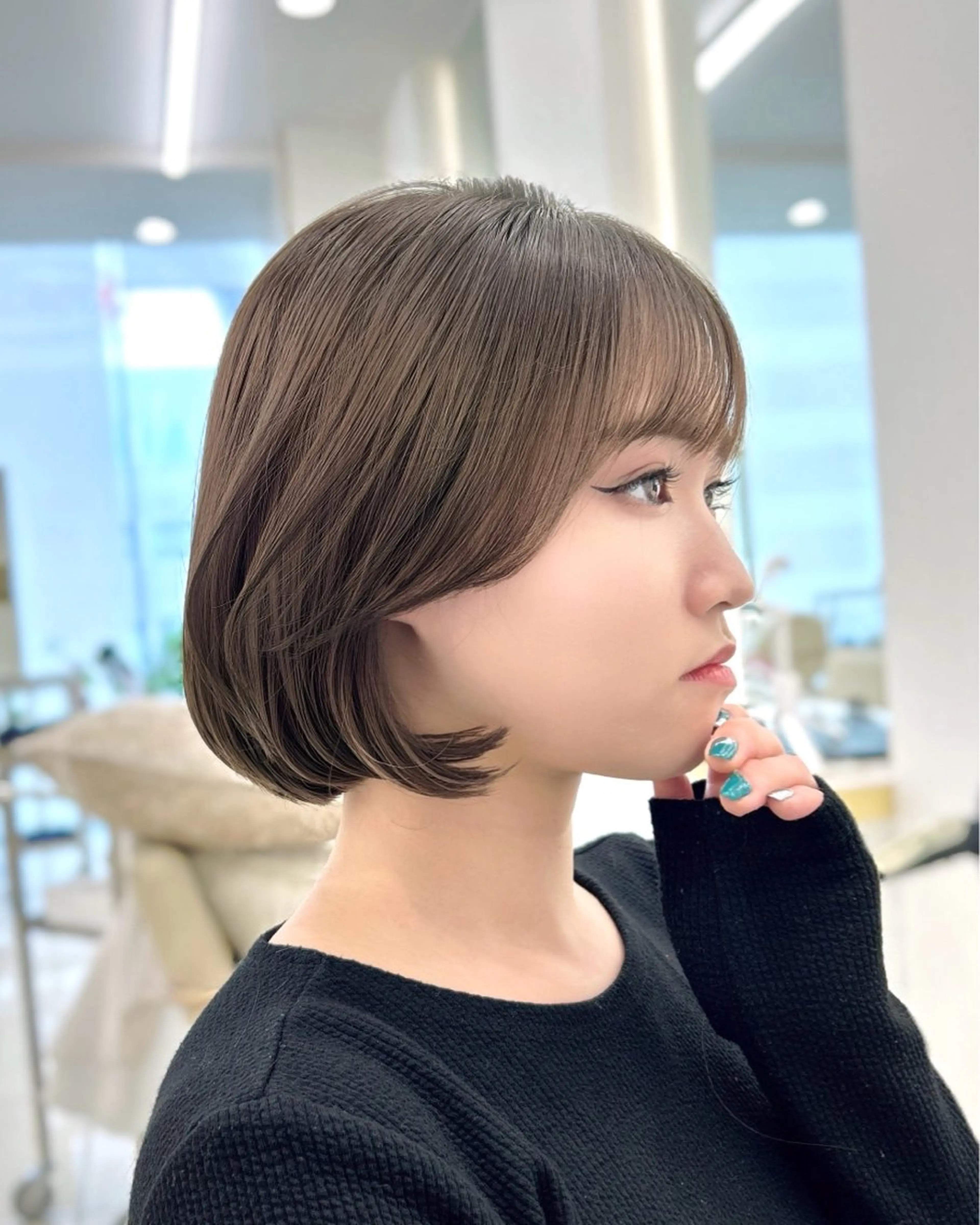 ショート 韓国顔まわり/前髪 /レイヤー/いつきのヘアスタイル