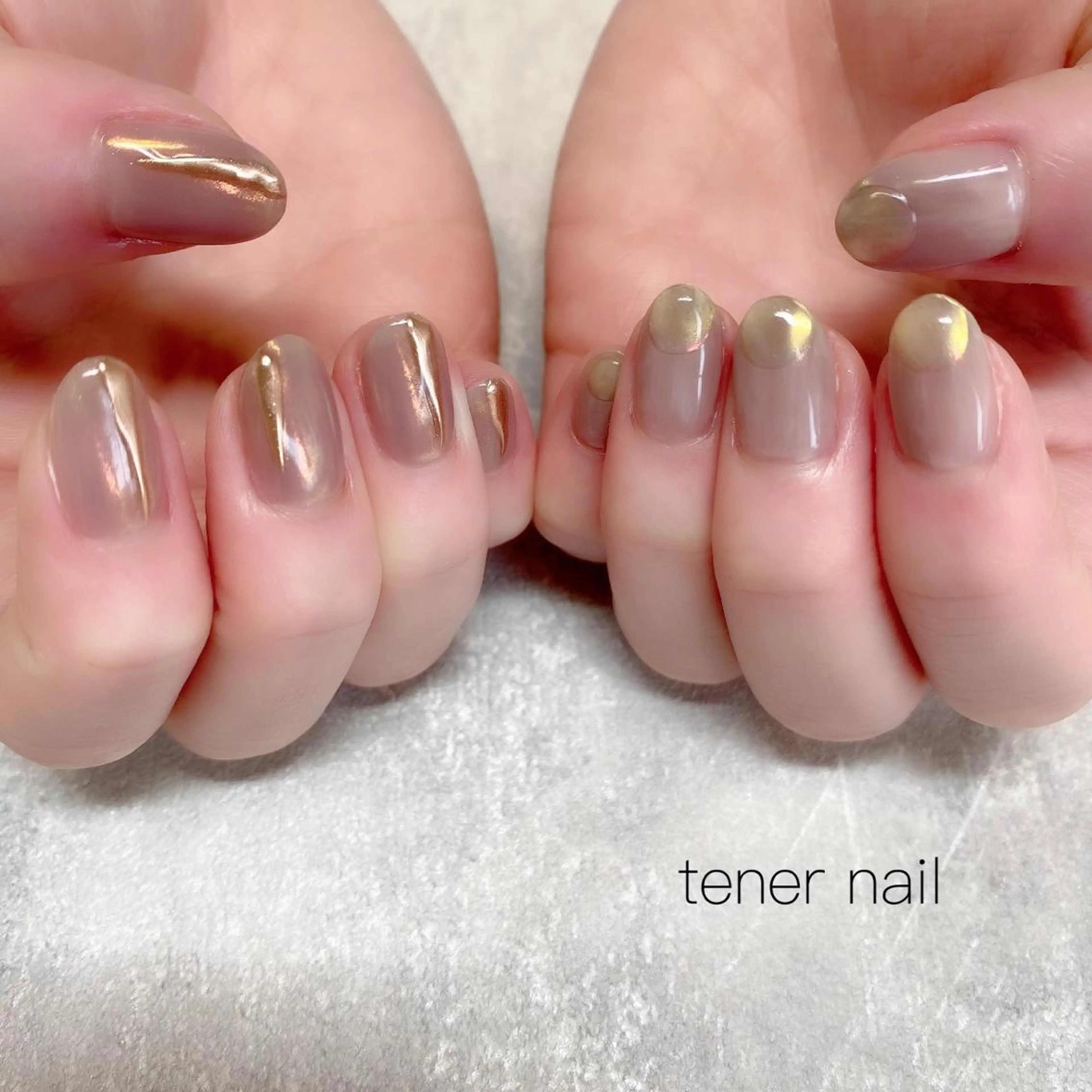 ネイル オーロラネイル キラキラネイル tener  nail  テネルネイル所属・テネルネイル tener nailのネイルデザイン