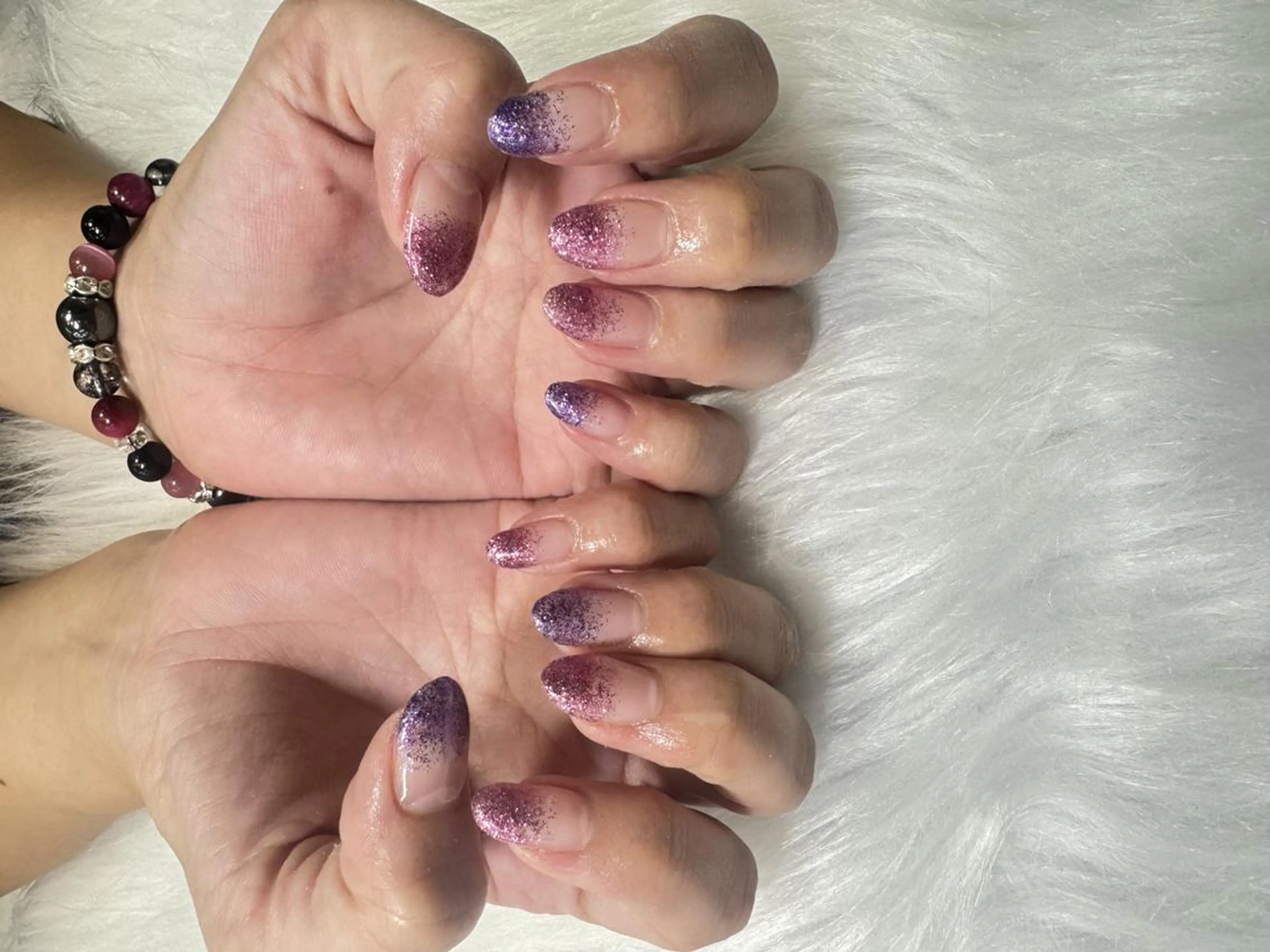 ネイル グラデーション ラメ(グリッター) ラメグラデーション ワンカラーネイル ハンドネイル E nail ネイリストのネイルデザイン