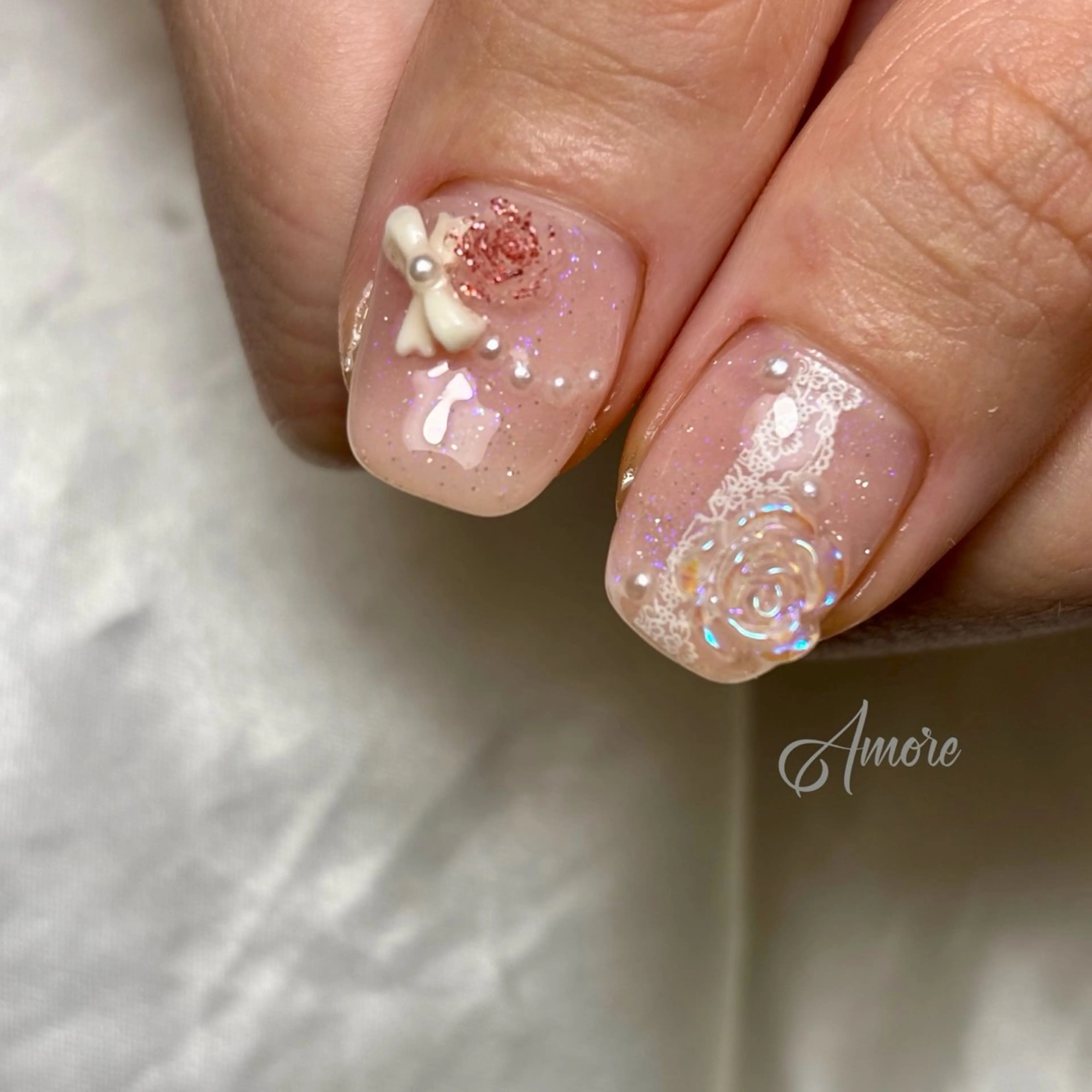 ネイル ジェルネイル キラキラネイル 韓国ネイル マグネットネイル パラジェル You kyehwaのネイルデザイン