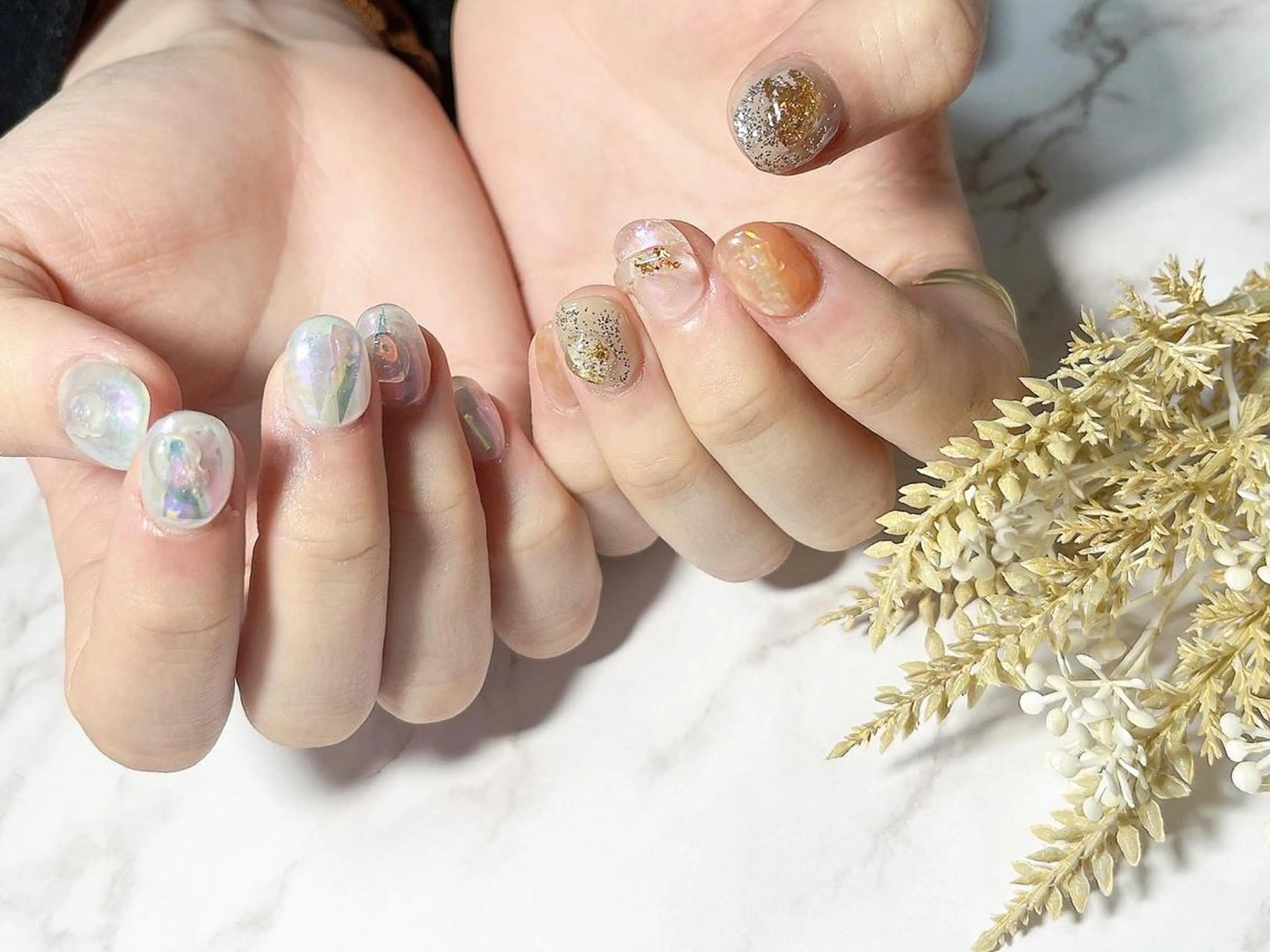 ネイル ショートネイル ハンドネイル nail salon M'U【エムユー】のネイルデザイン