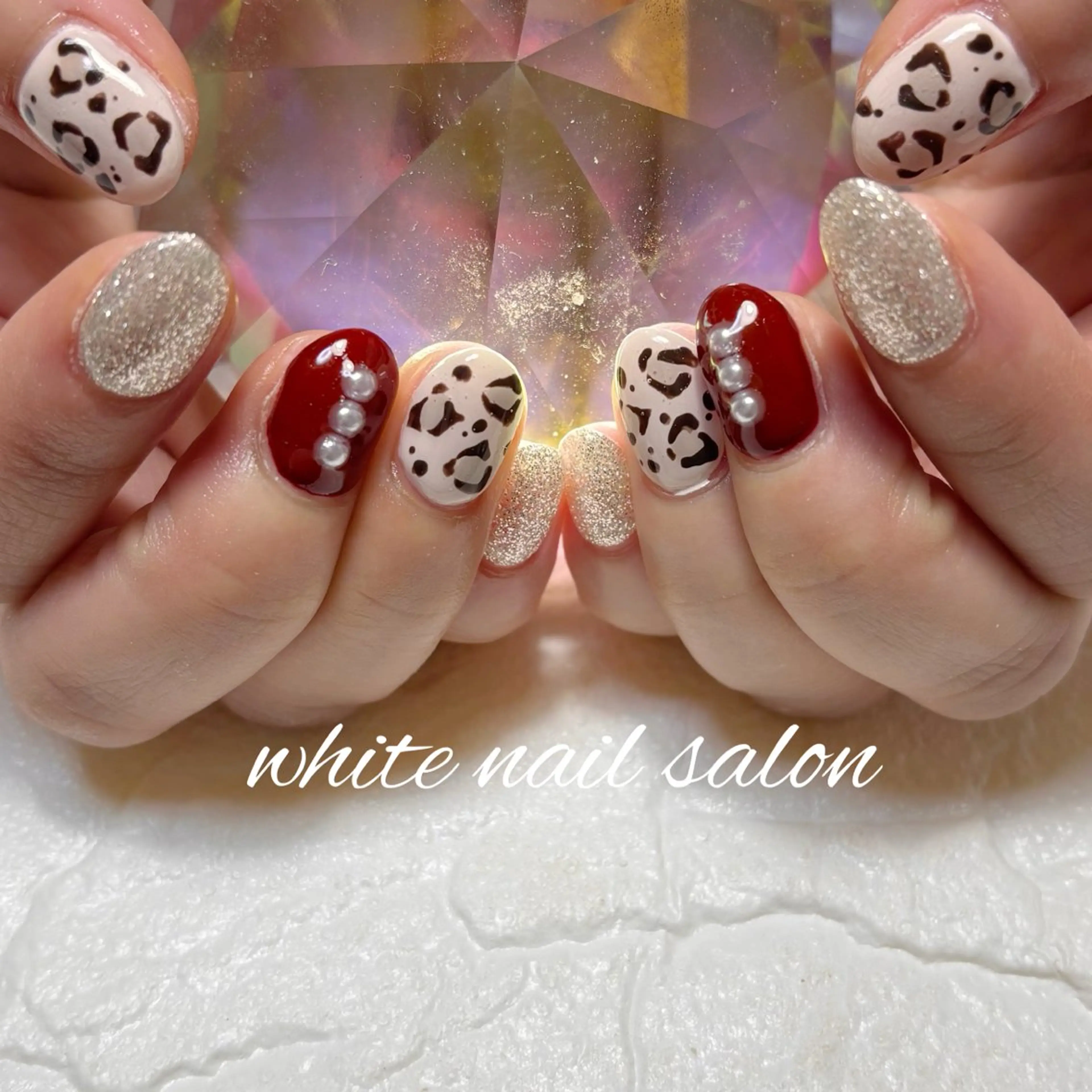 ネイル フットネイル ラメ(グリッター) ハンドネイル white nail salonのネイルデザイン