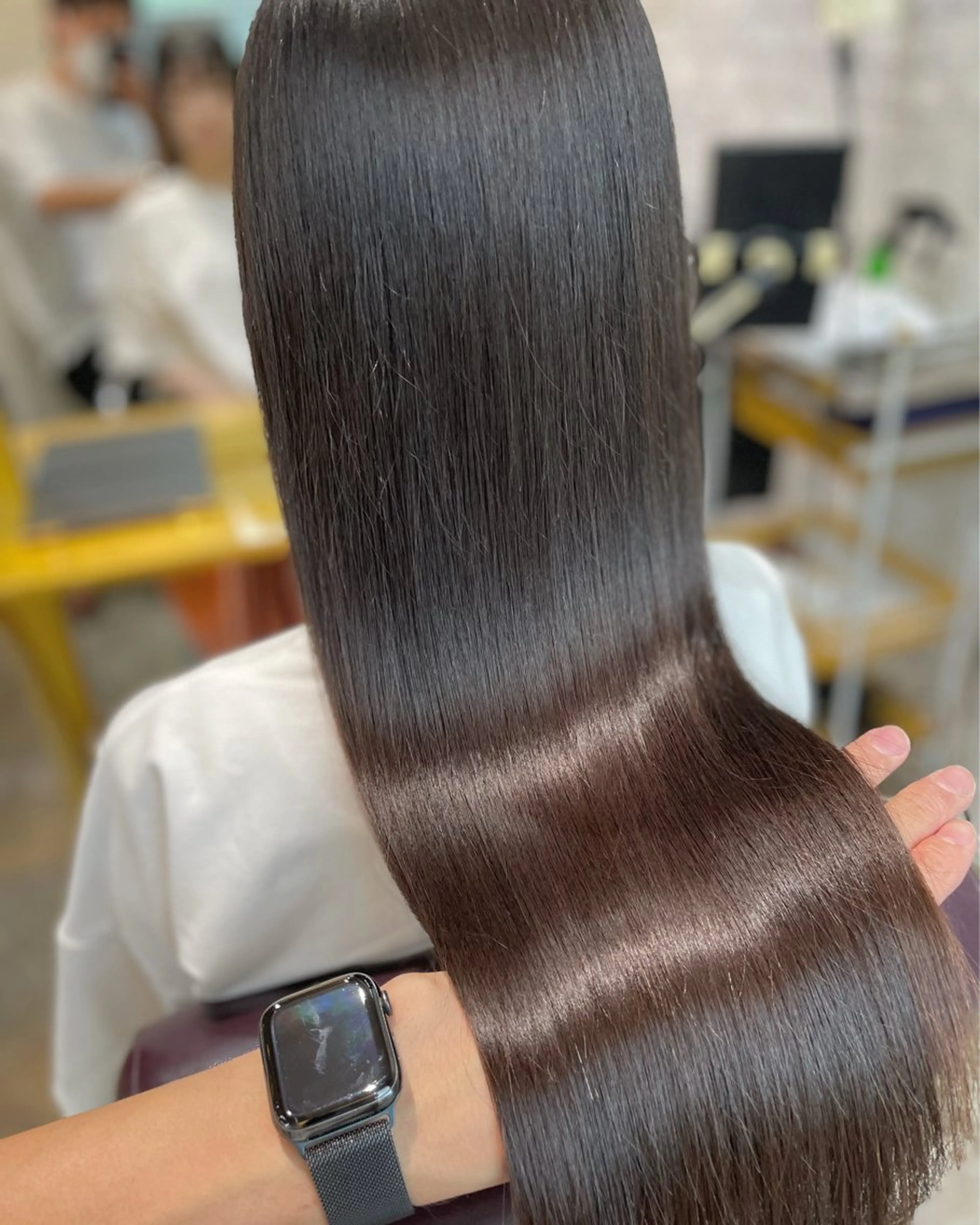 セミロング カラー カット ヘアカラー 縮毛矯正 トリートメント 心斎橋/縮毛矯正/ 髪質改善　吉見勇亮のヘアスタイル