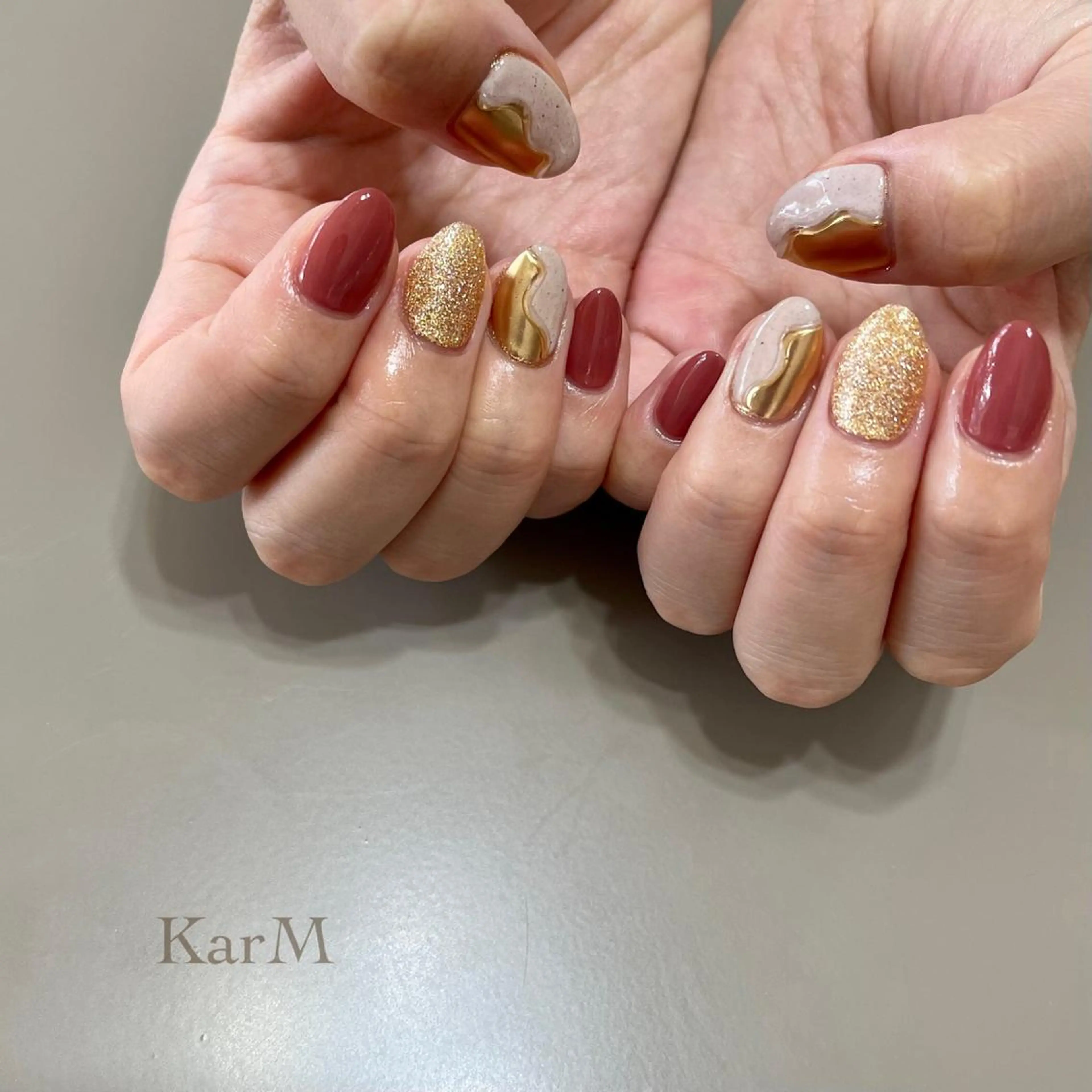 ネイル アートネイル オーロラネイル チークネイル フットネイル フレンチネイル ハンドネイル ogino karinのネイルデザイン