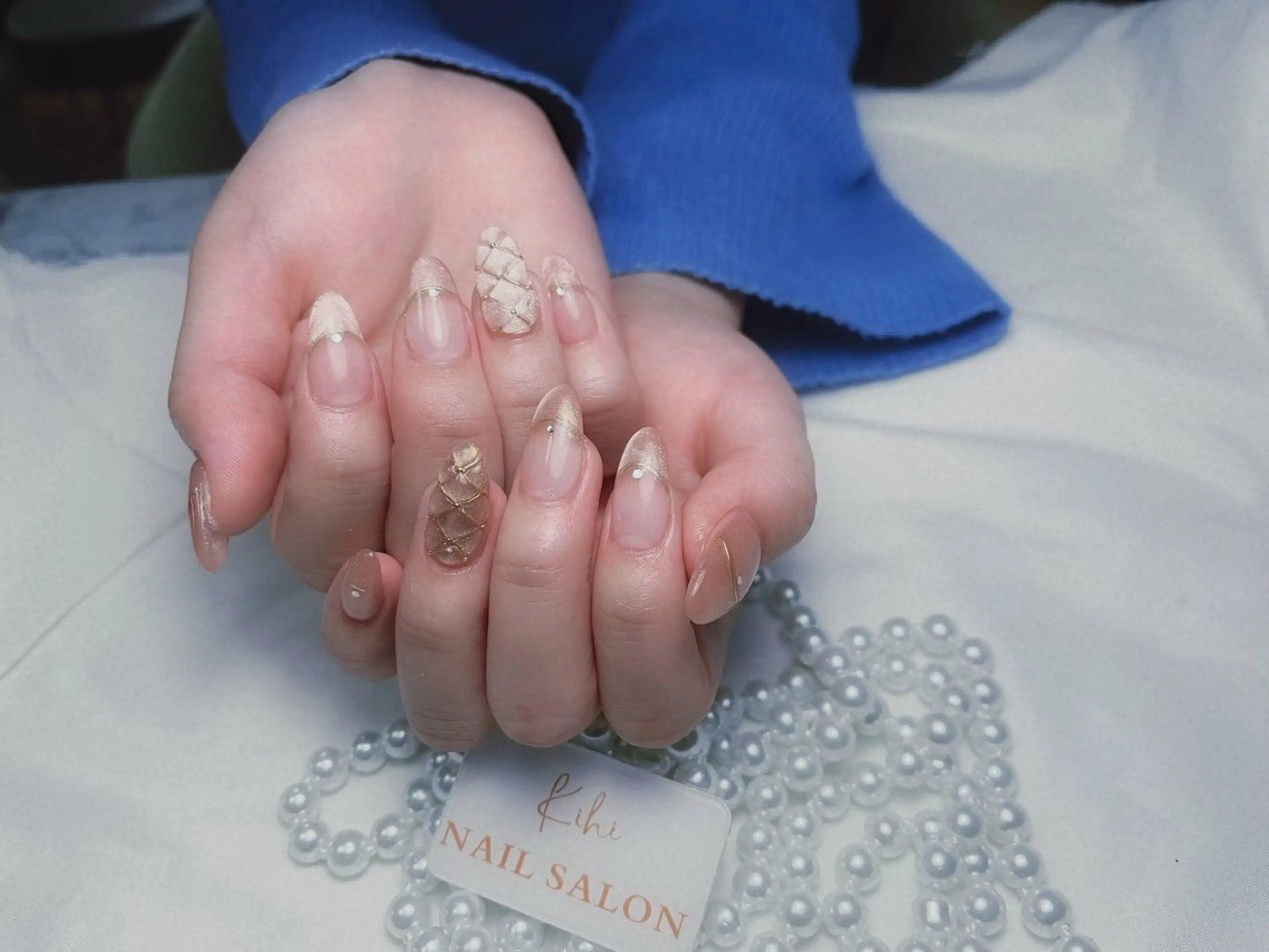 ネイル アートネイル フレンチネイル ジェルネイル グラデーション 韓国ネイル ハンドネイル 💕鈴木ユリ パラジェル/オフ無料のネイルデザイン