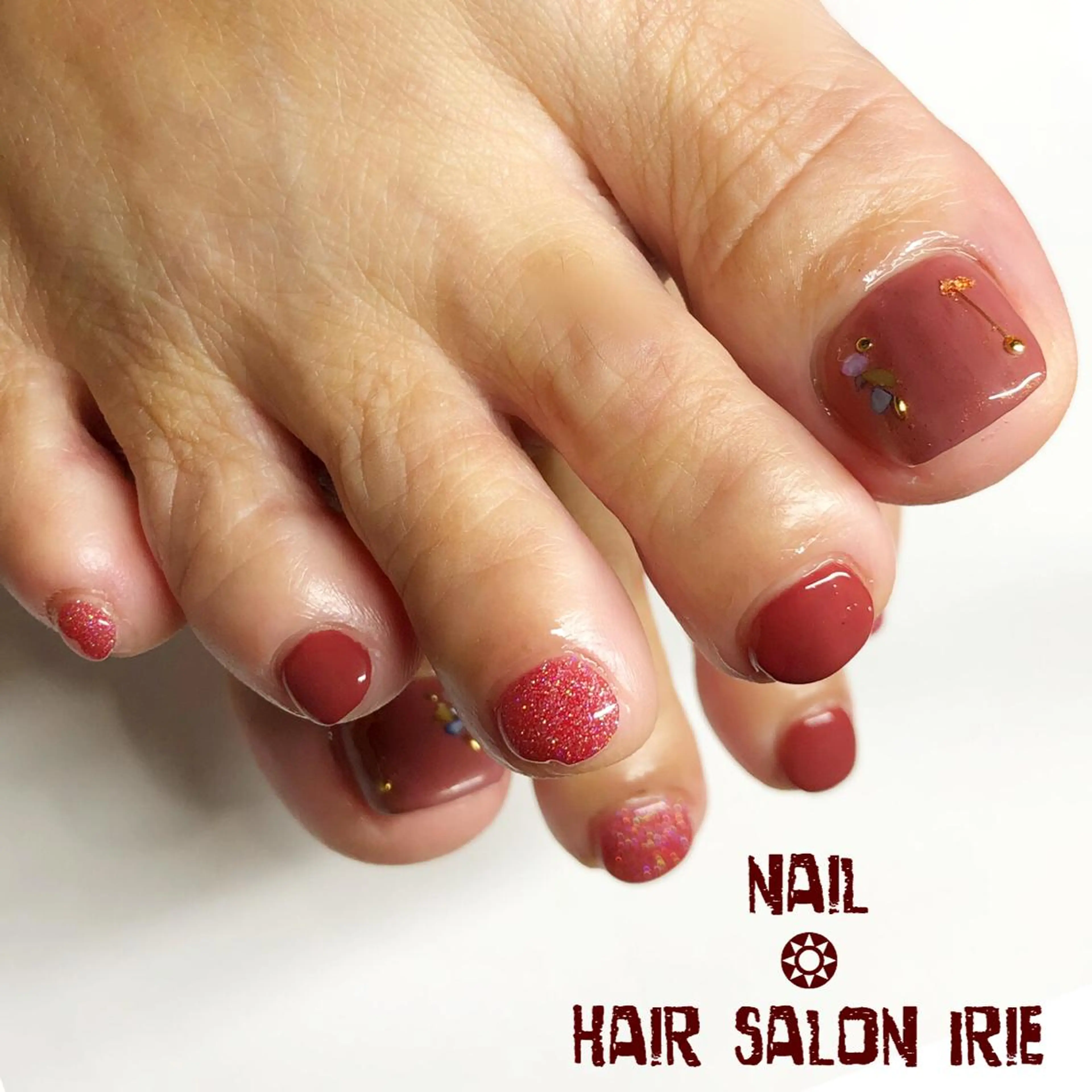 ネイル フットネイル Hair salon Irie所属・與儀 知佳のネイルデザイン