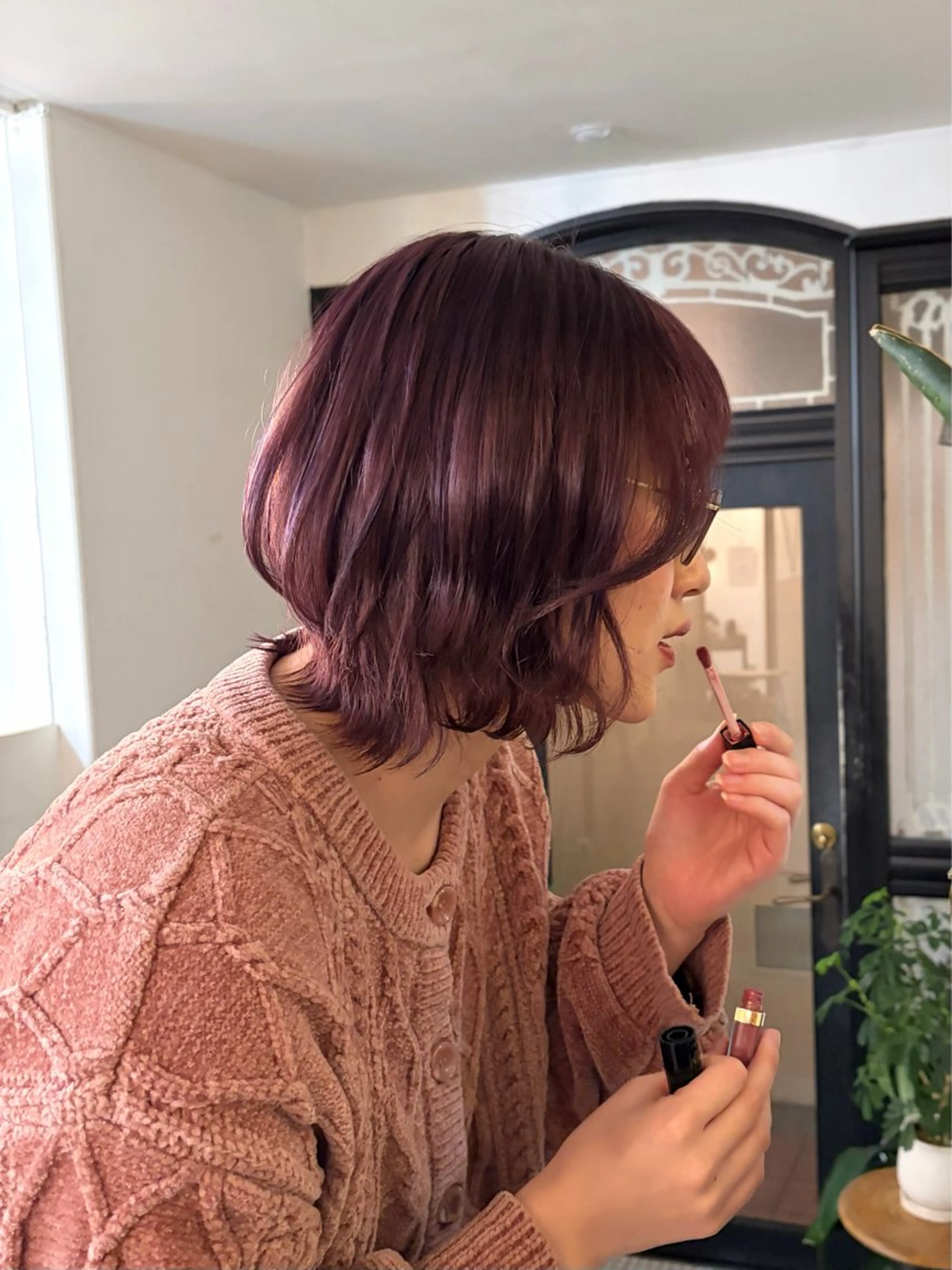 ショート ヘアカラー ミユウ/ 暖色/ベージュのヘアスタイル