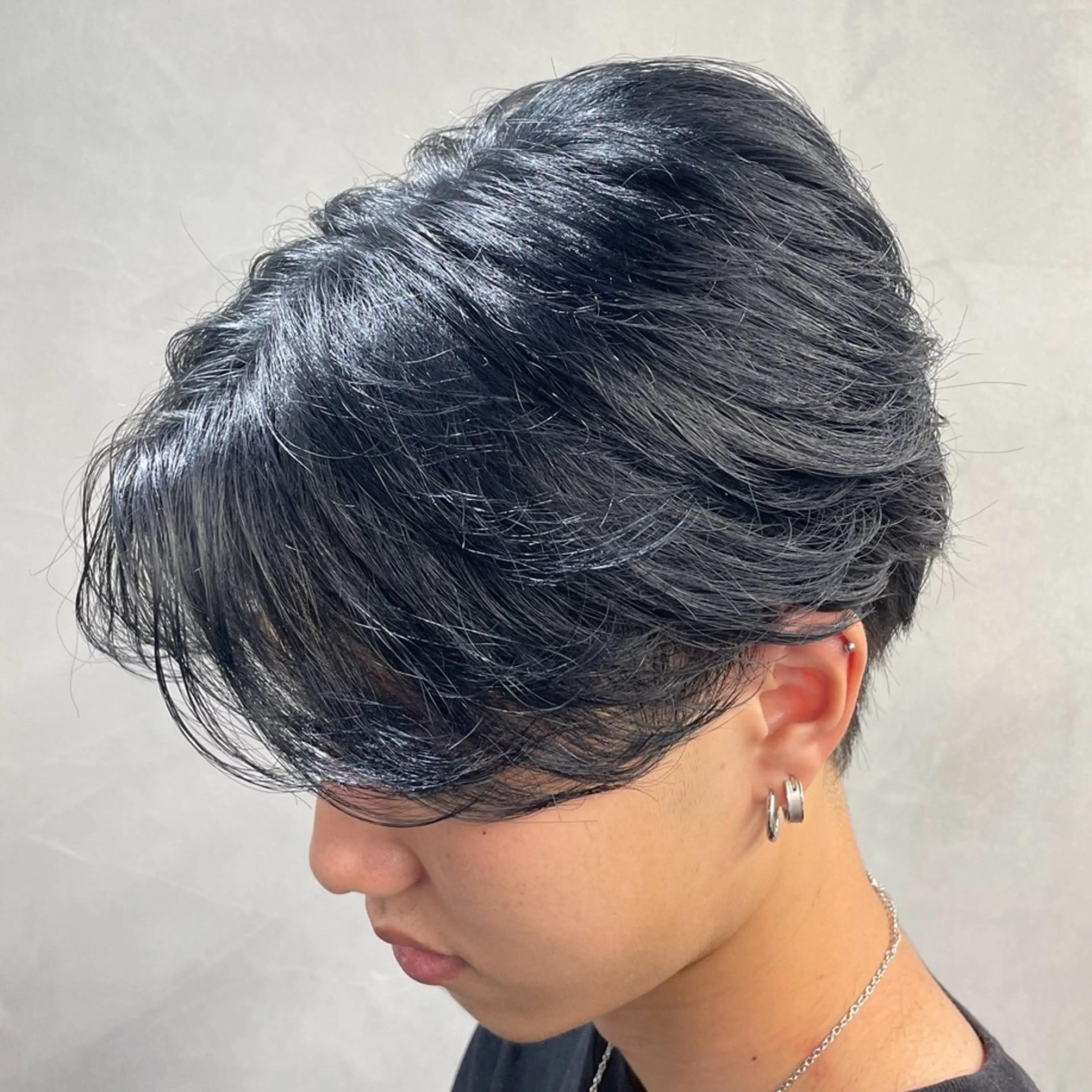 ミディアム パーマ ヘアアレンジ メンズ カット パーマ fifth Tokyo所属・fifth 石川 凪のヘアスタイル