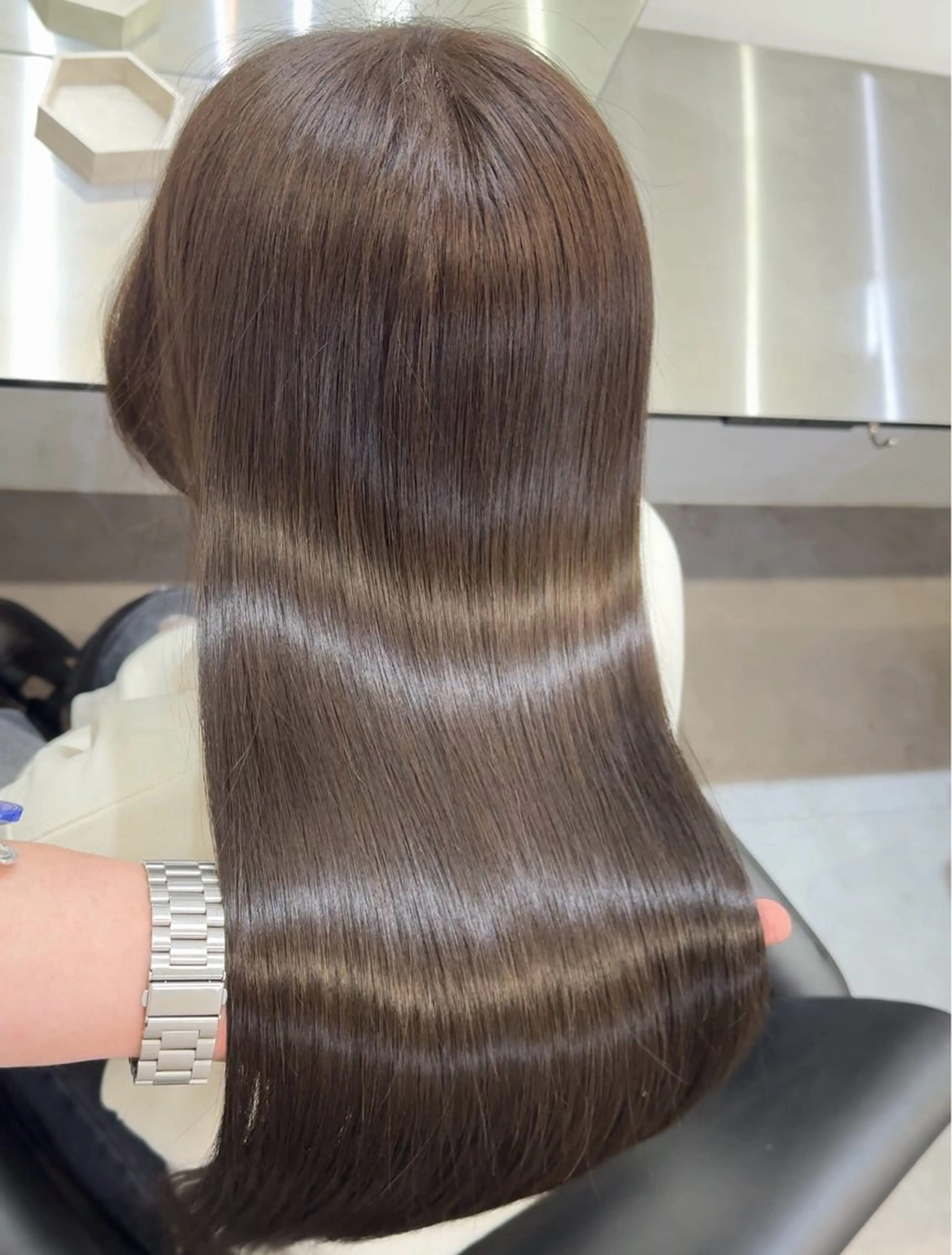 ロング カット ヘアカラー 縮毛矯正 トリートメント 髪質改善×縮毛矯正 Core 片山健太のヘアスタイル