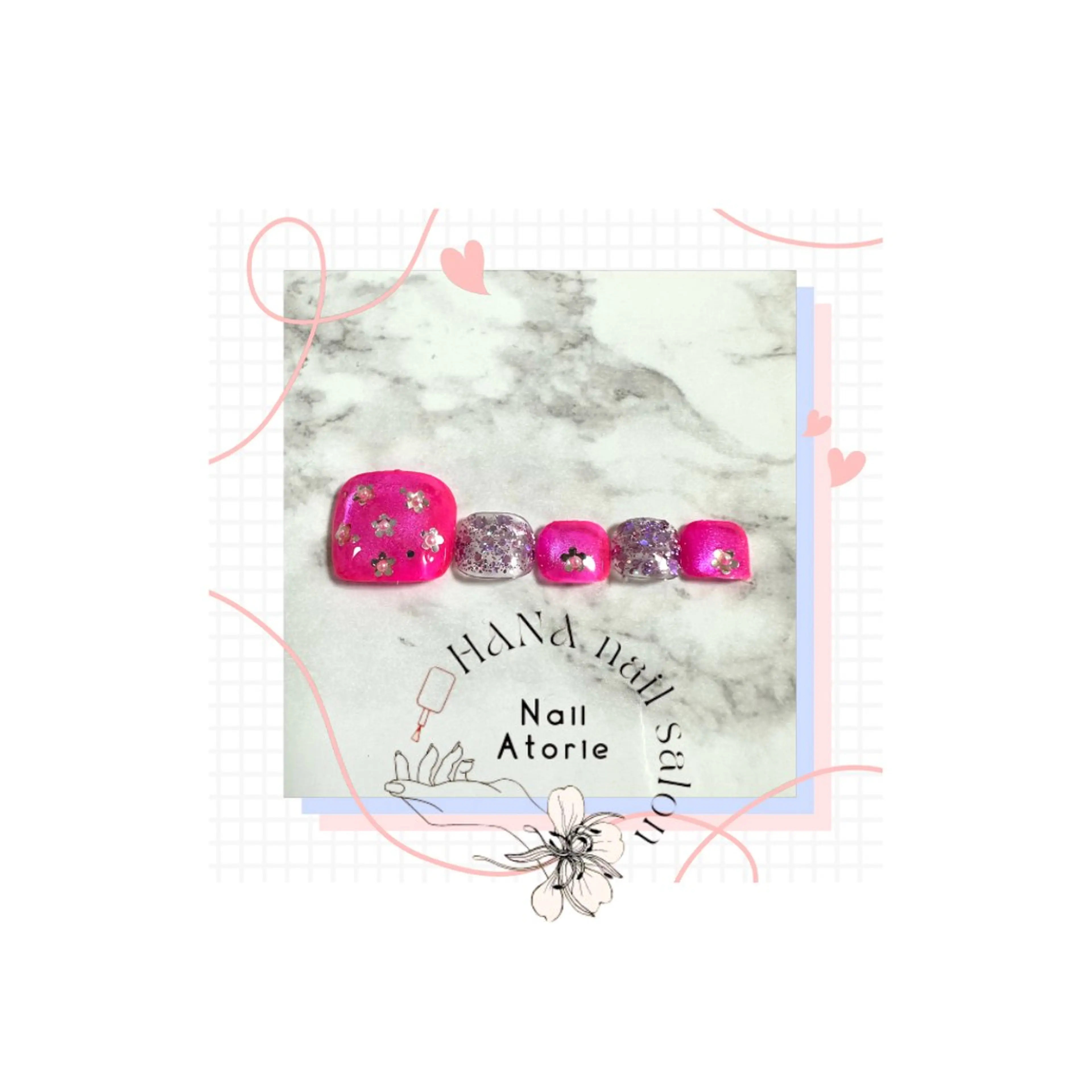 ネイル フットネイル HaNA 　nail salonのネイルデザイン