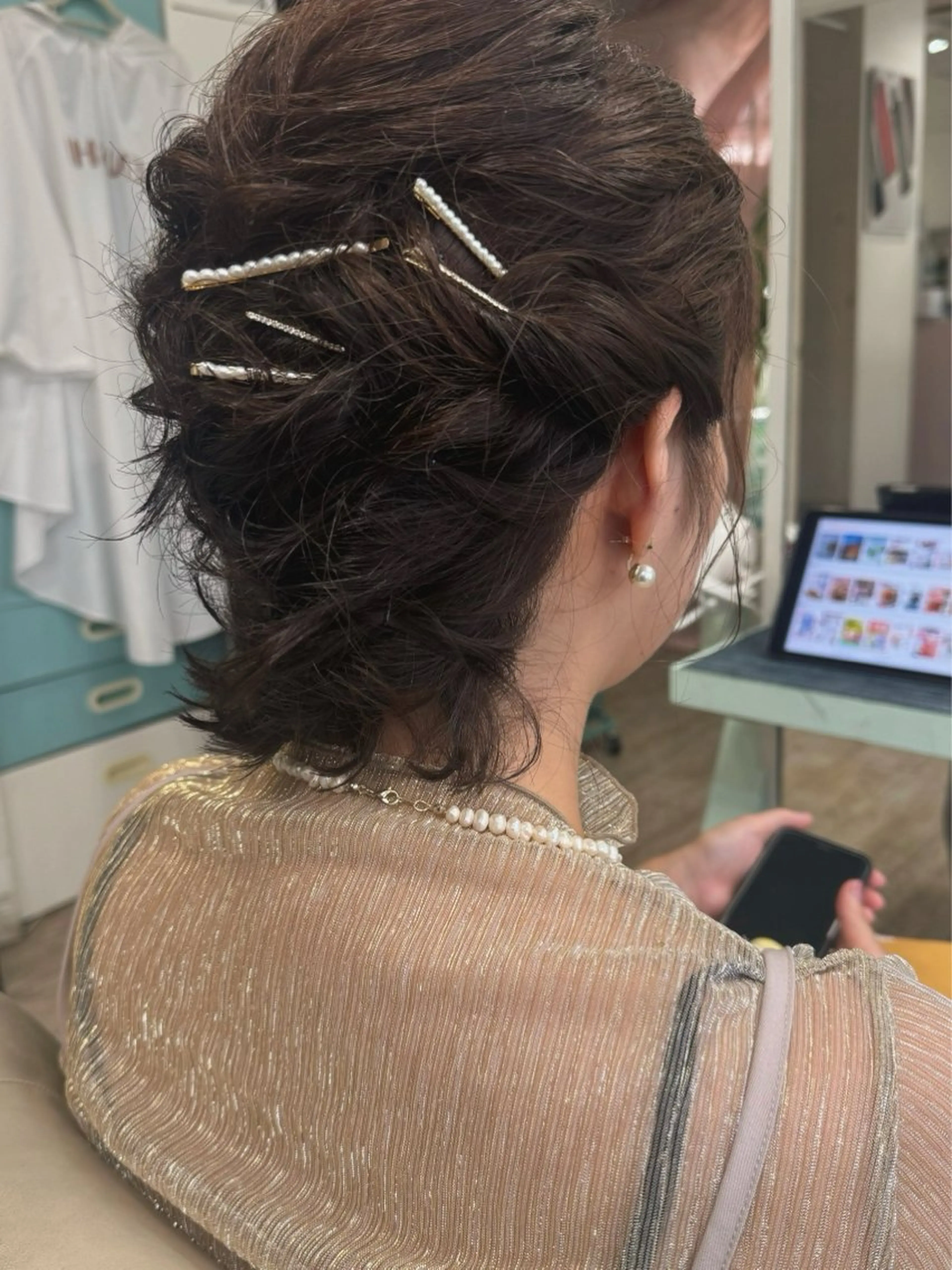 ショート ヘアアレンジ ショートヘア Eleanor 自由が丘ANNEX所属・個室サロン/ヘアケア ヘッドスパ🌼万希のヘアスタイル