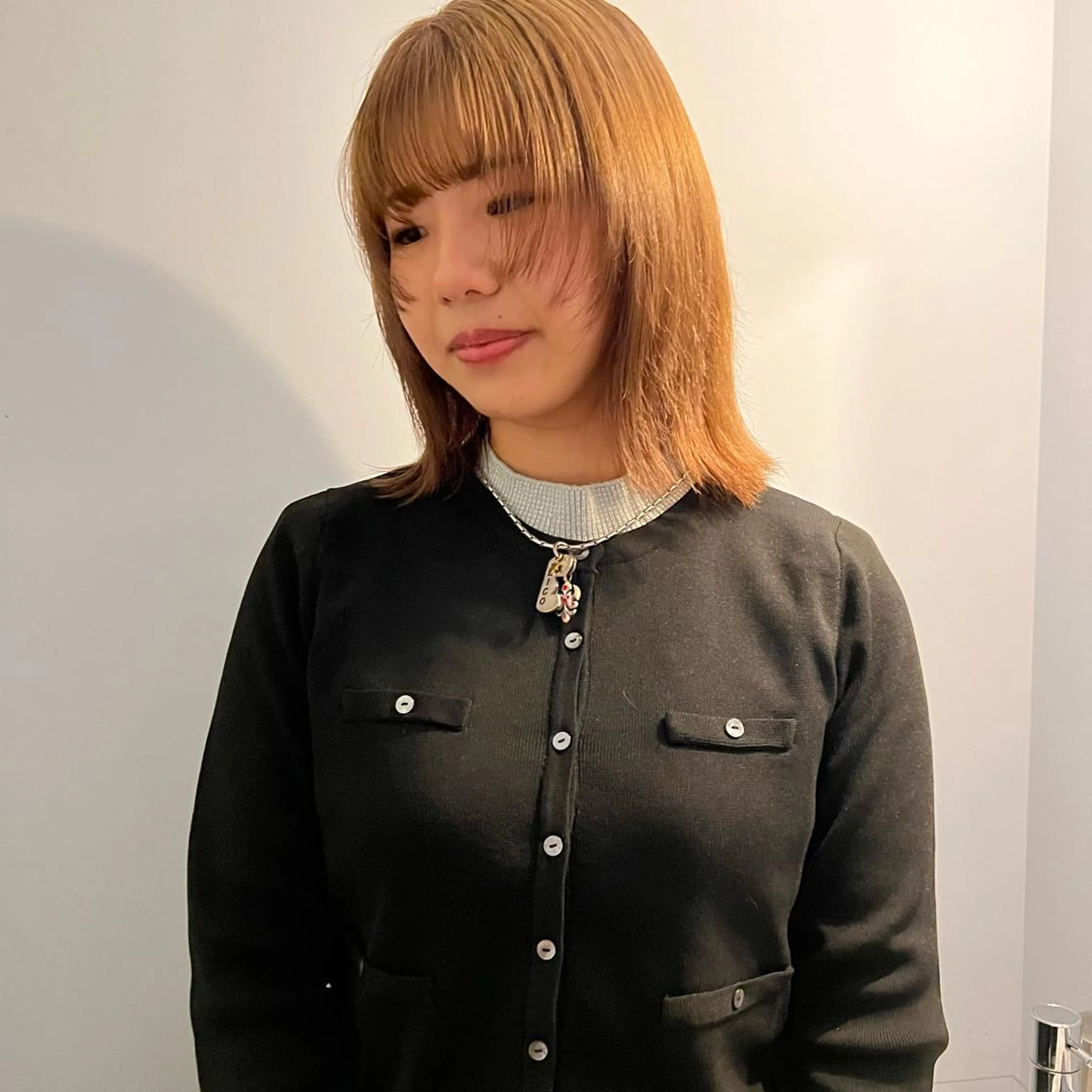 ミディアム カラー 舟橋耀/ブリーチカラ ー/レイヤーカットのヘアスタイル