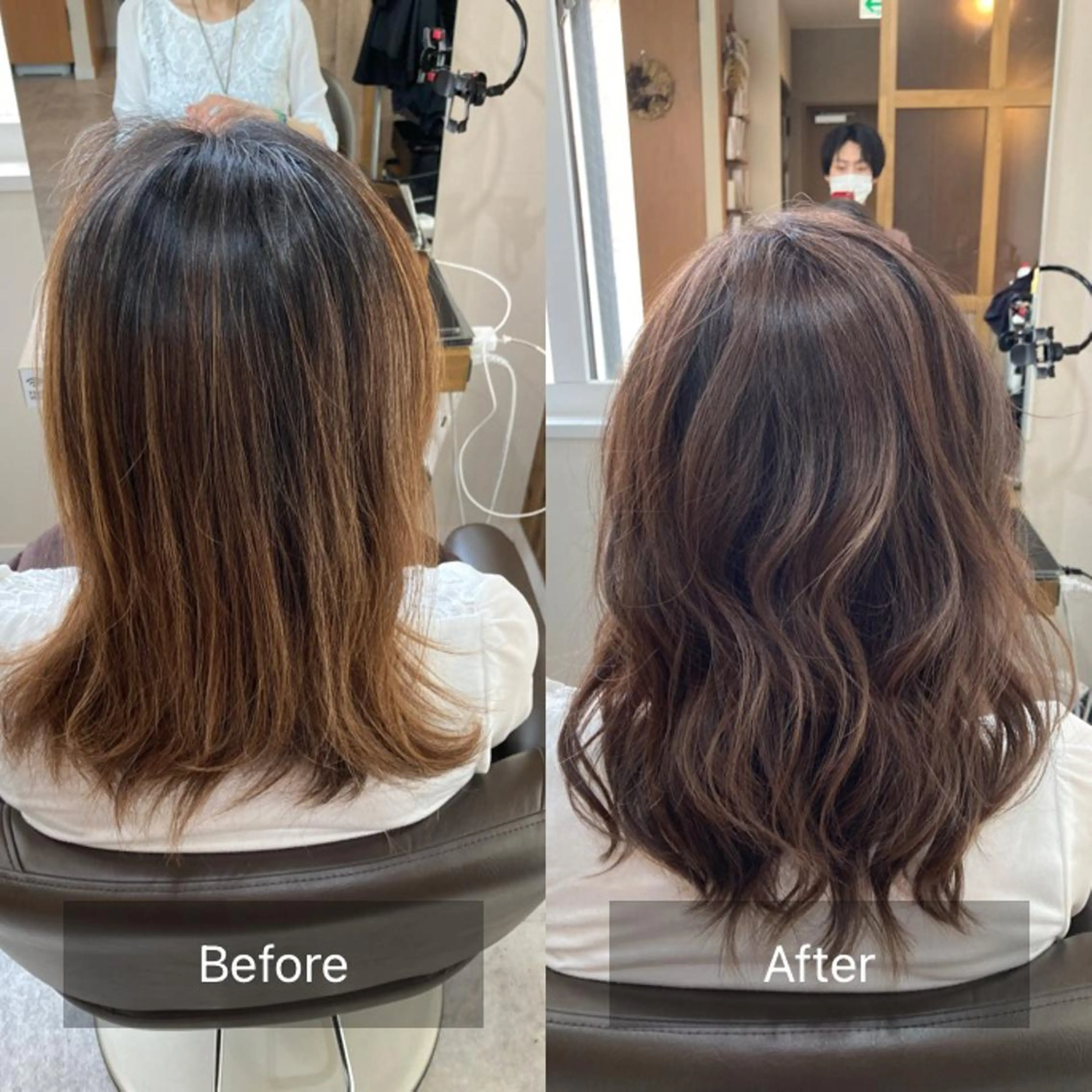 ミディアム カラー バレイヤージュ レイヤーカット [& as]高橋 一道のその他イメージ